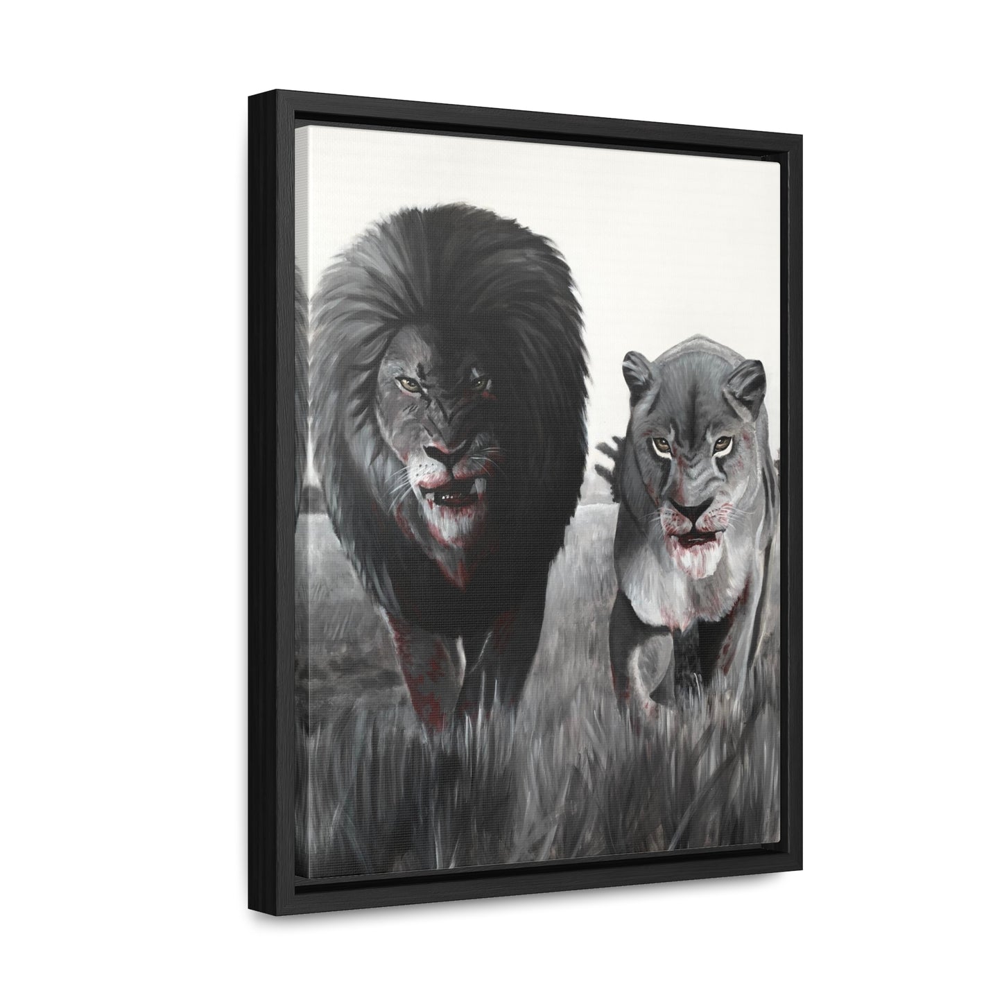 King and Queen | Framed Canvas Print | Art Collectable
