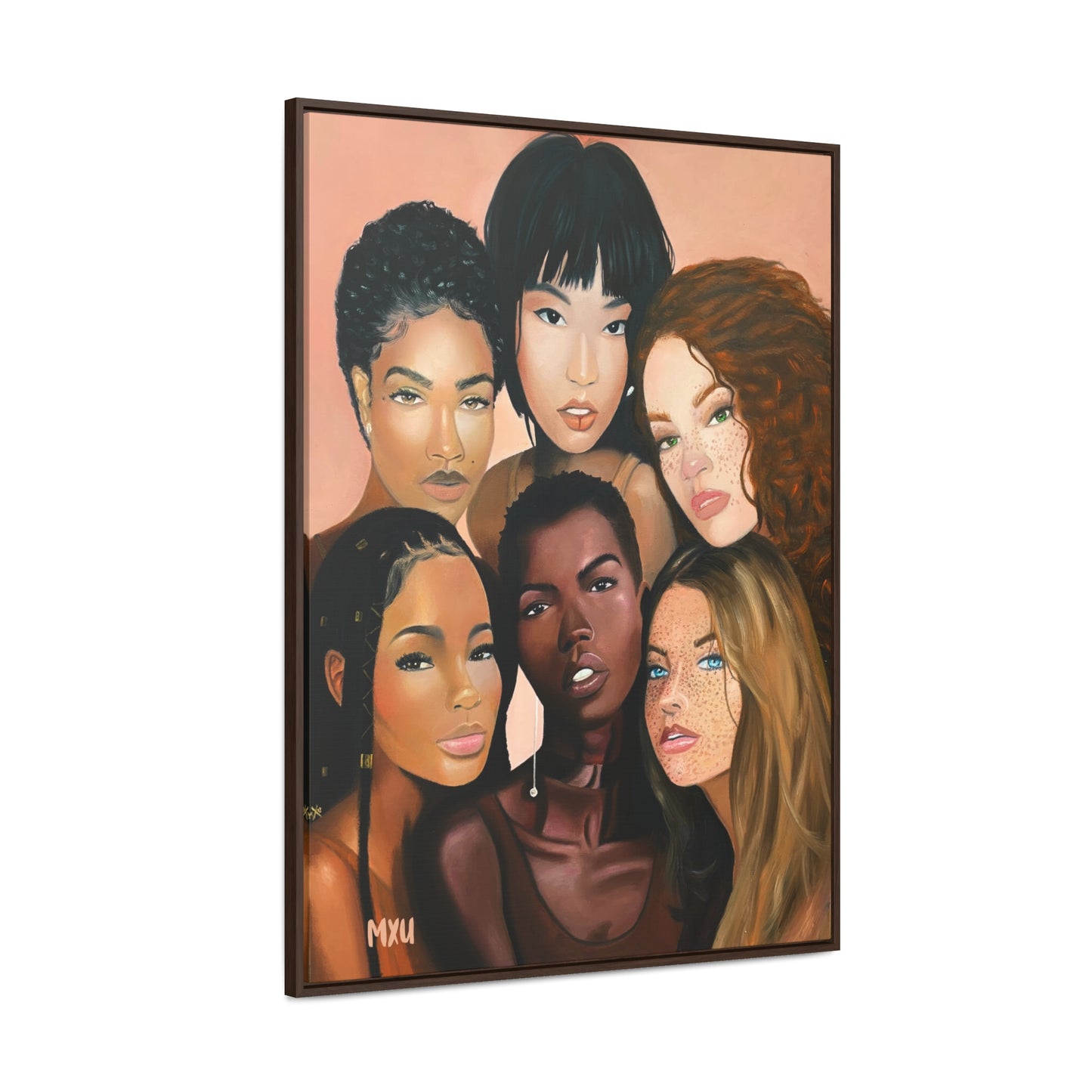 Sisters beside Me | Framed Canvas Print | Fine Art Collectable