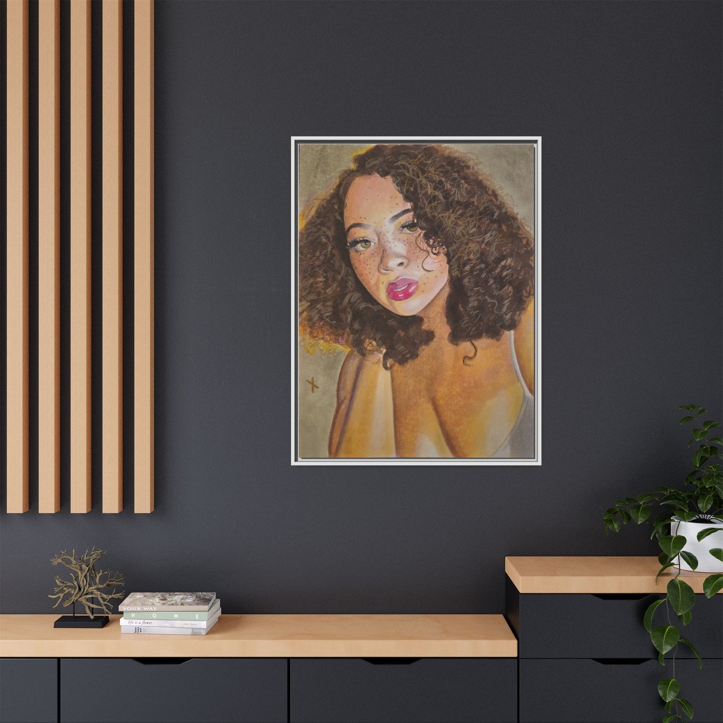 Matte Canvas, Framed (Multi-color)