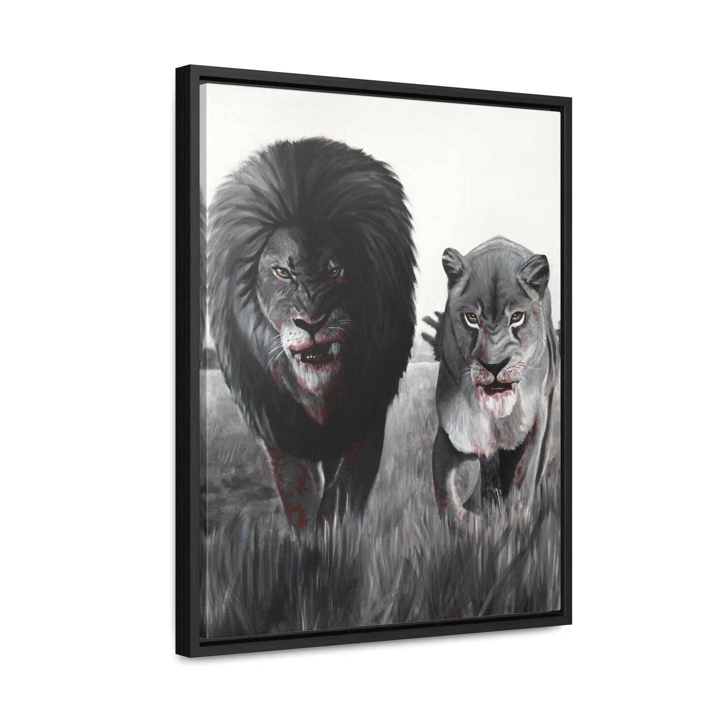 King and Queen | Framed Canvas Print | Art Collectable