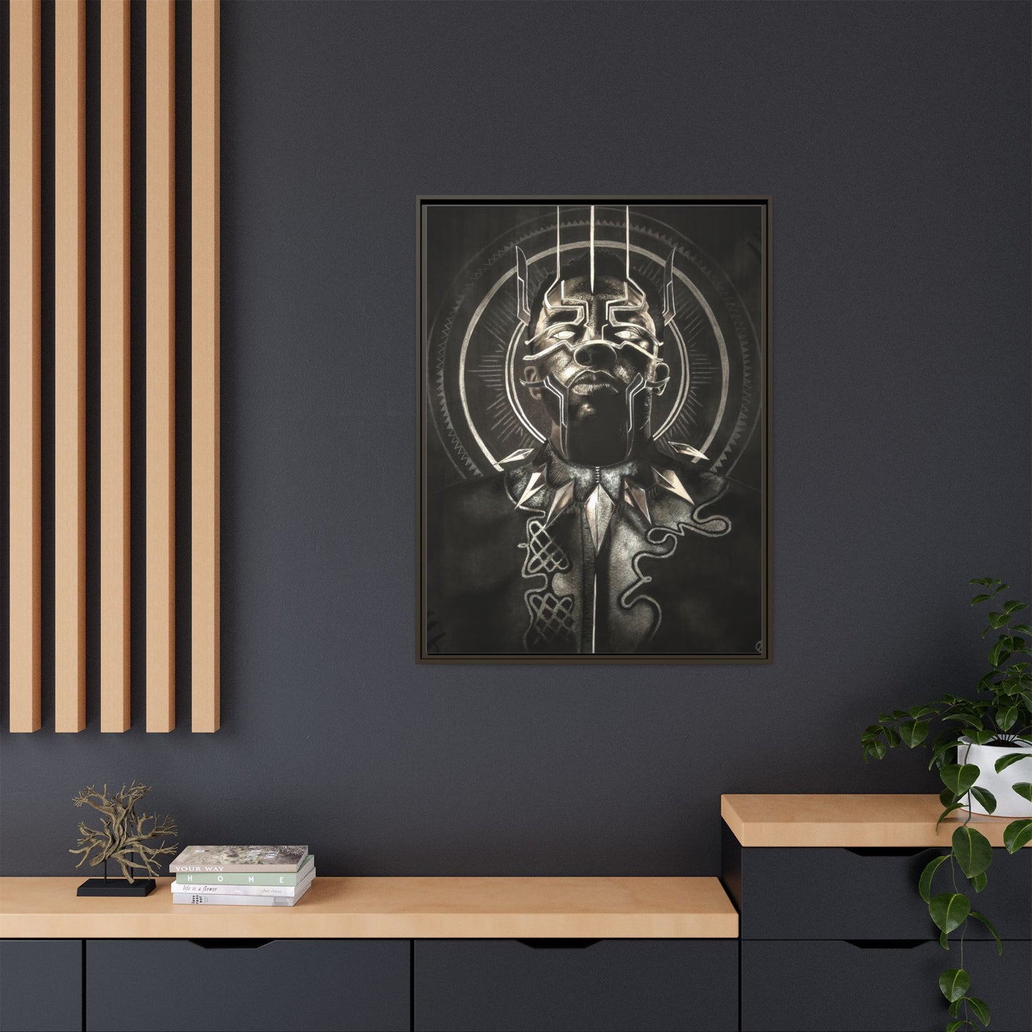 Matte Canvas, Framed (Multi-color)