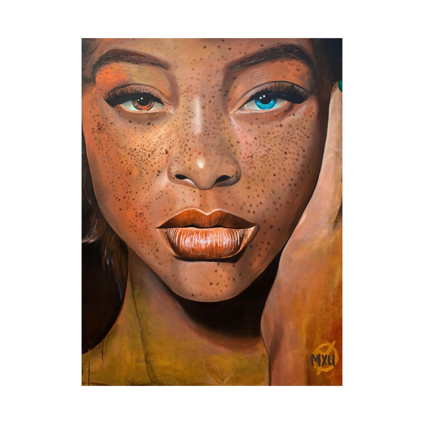 Freckle-Face Painting | Matte Vertical Posters