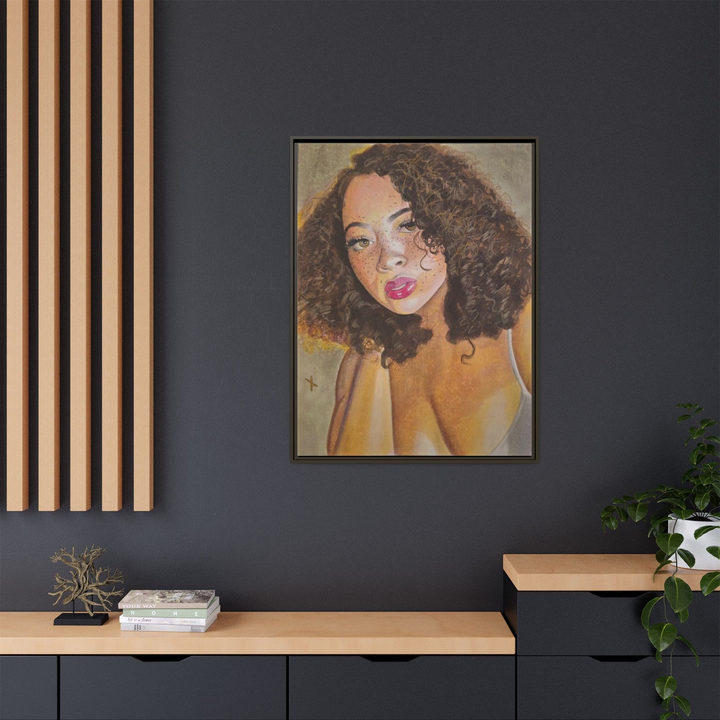 Matte Canvas, Framed (Multi-color)