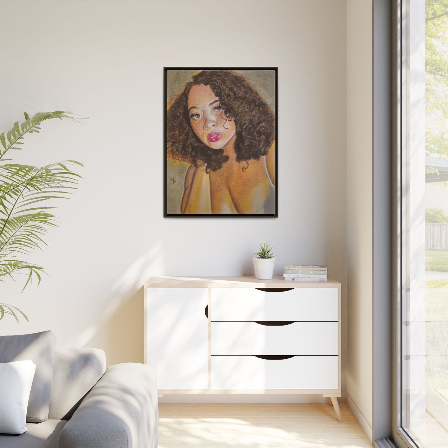 Matte Canvas, Framed (Multi-color)