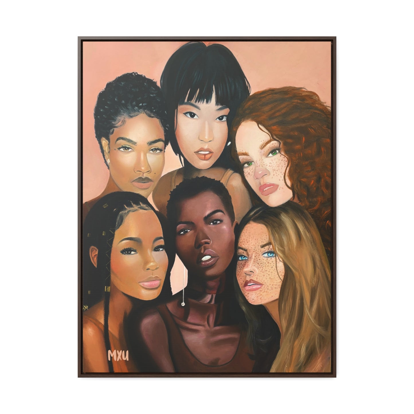 Sisters beside Me | Framed Canvas Print | Fine Art Collectable