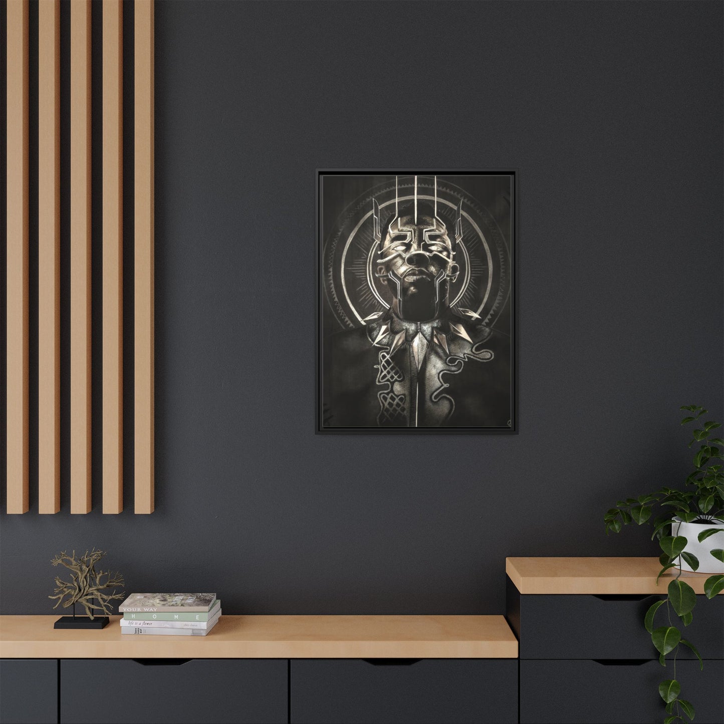 Matte Canvas, Framed (Multi-color)