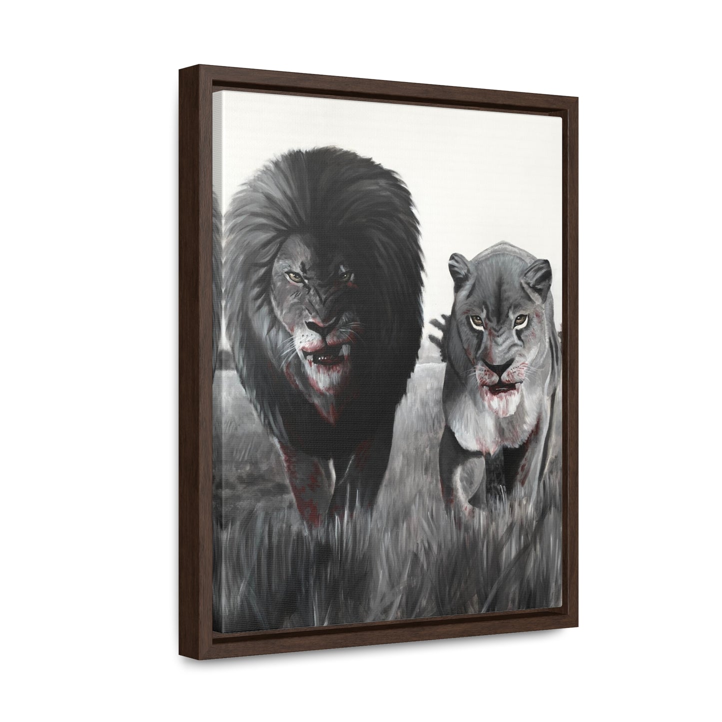 King and Queen | Framed Canvas Print | Art Collectable