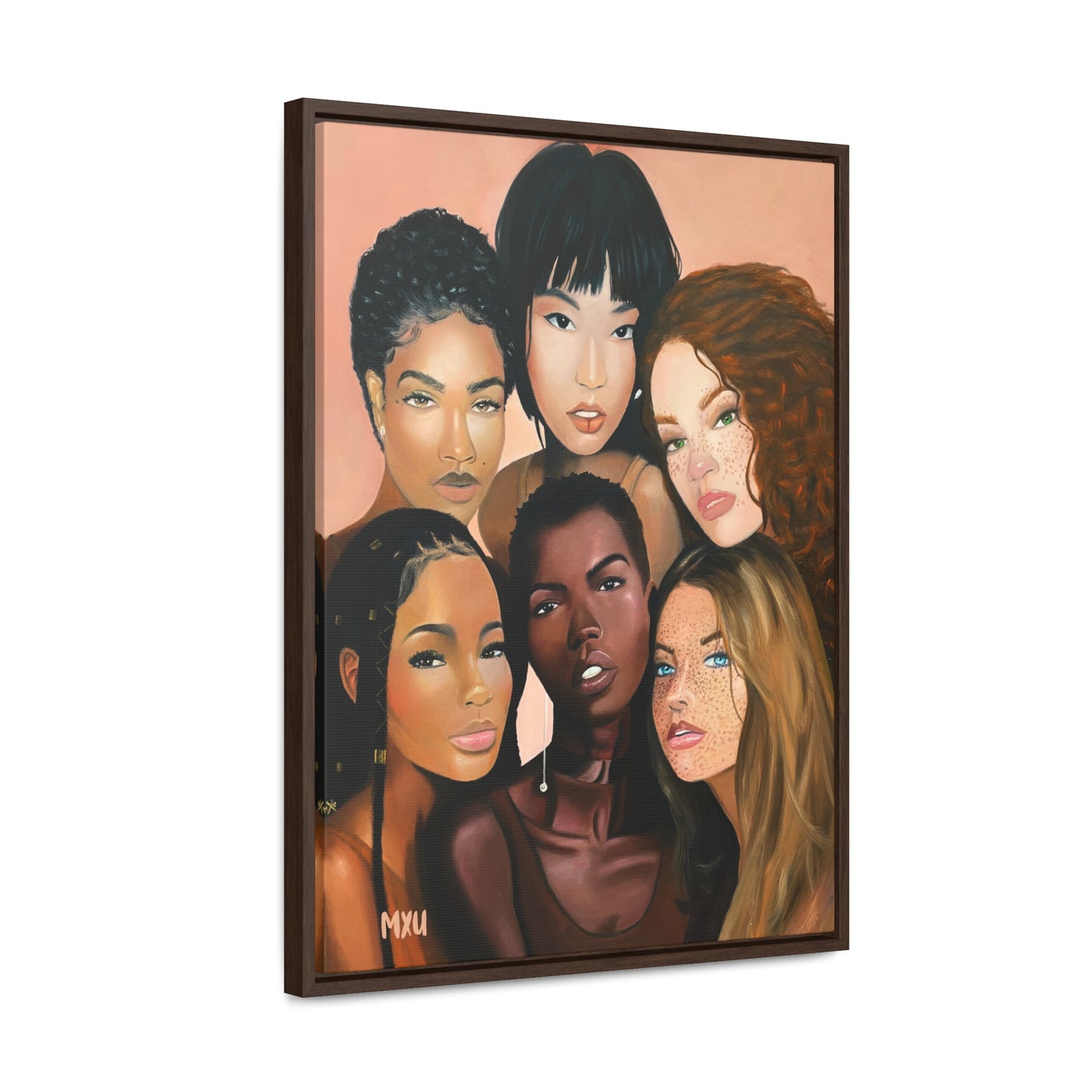 Sisters beside Me | Framed Canvas Print | Fine Art Collectable