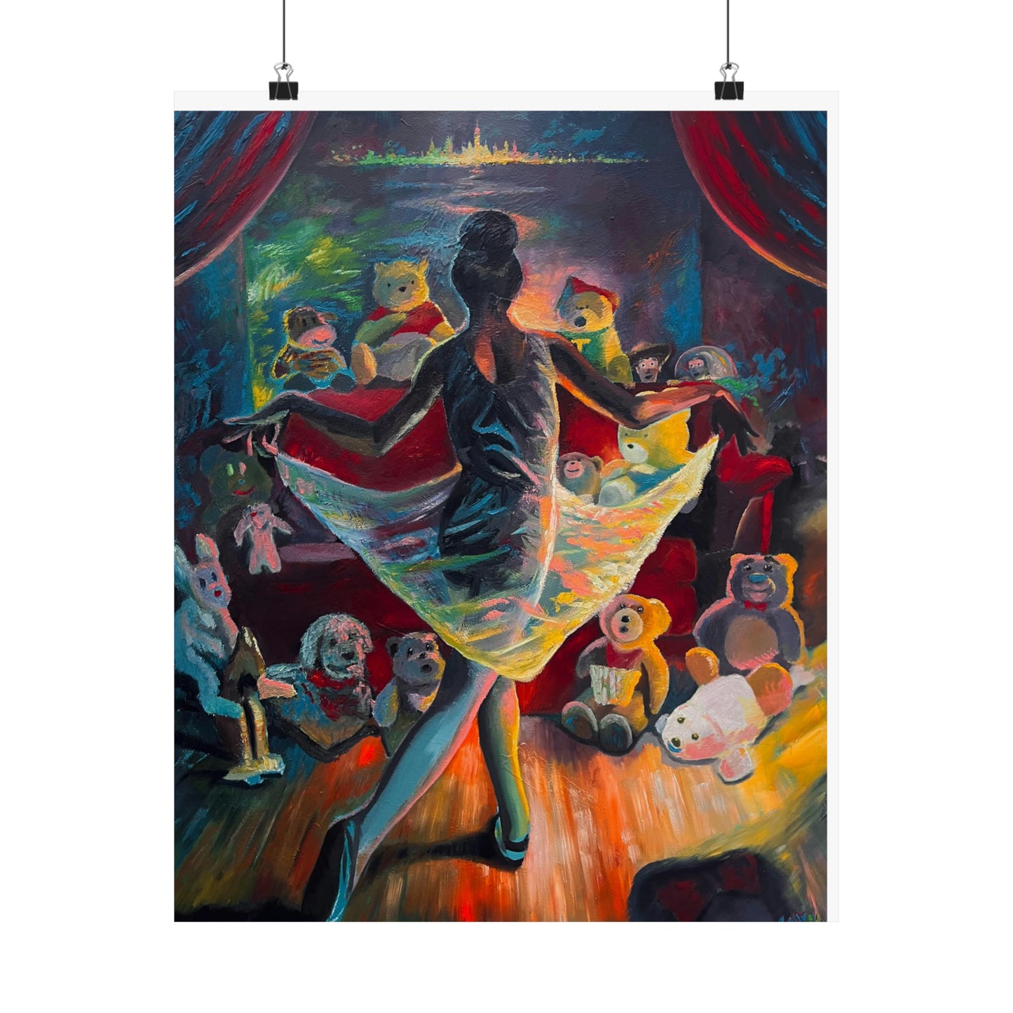 Ballerina Painting | Star of the Show | Matte Vertical Posters