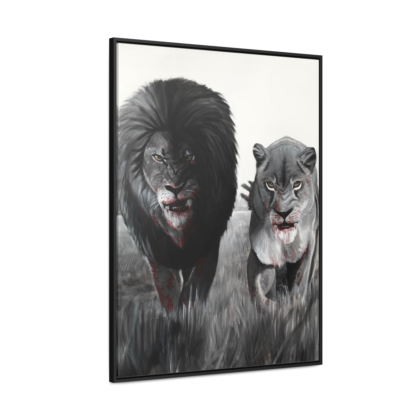 King and Queen | Framed Canvas Print | Art Collectable