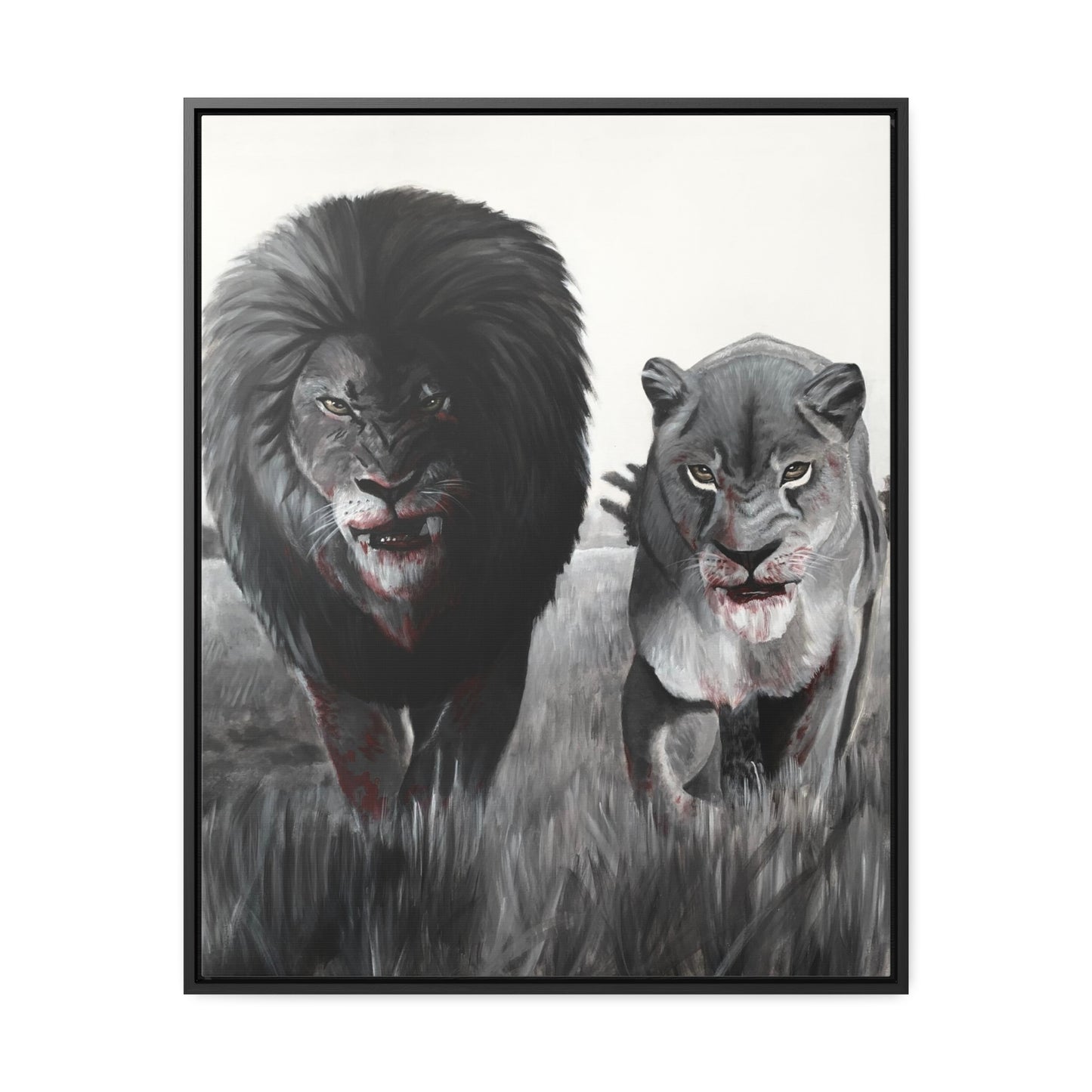 King and Queen | Framed Canvas Print | Art Collectable
