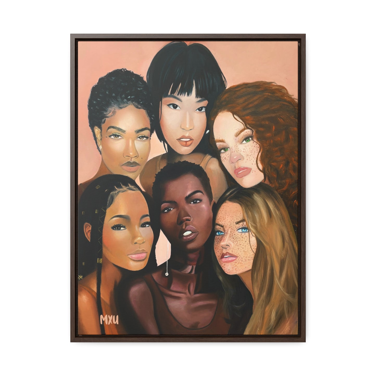 Sisters beside Me | Framed Canvas Print | Fine Art Collectable