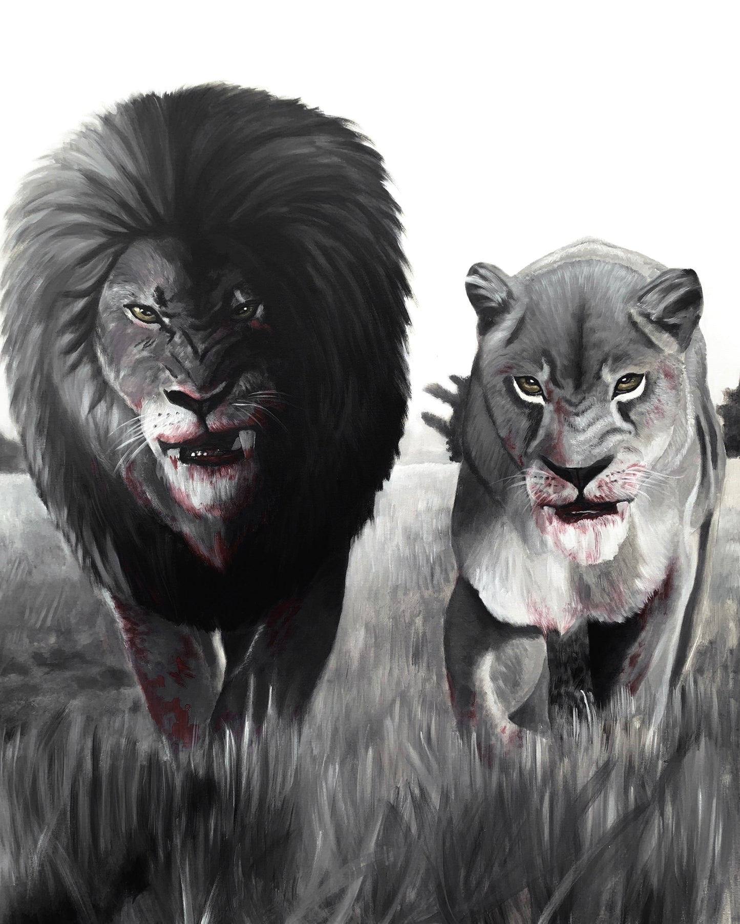 King and Queen | Framed Canvas Print | Art Collectable