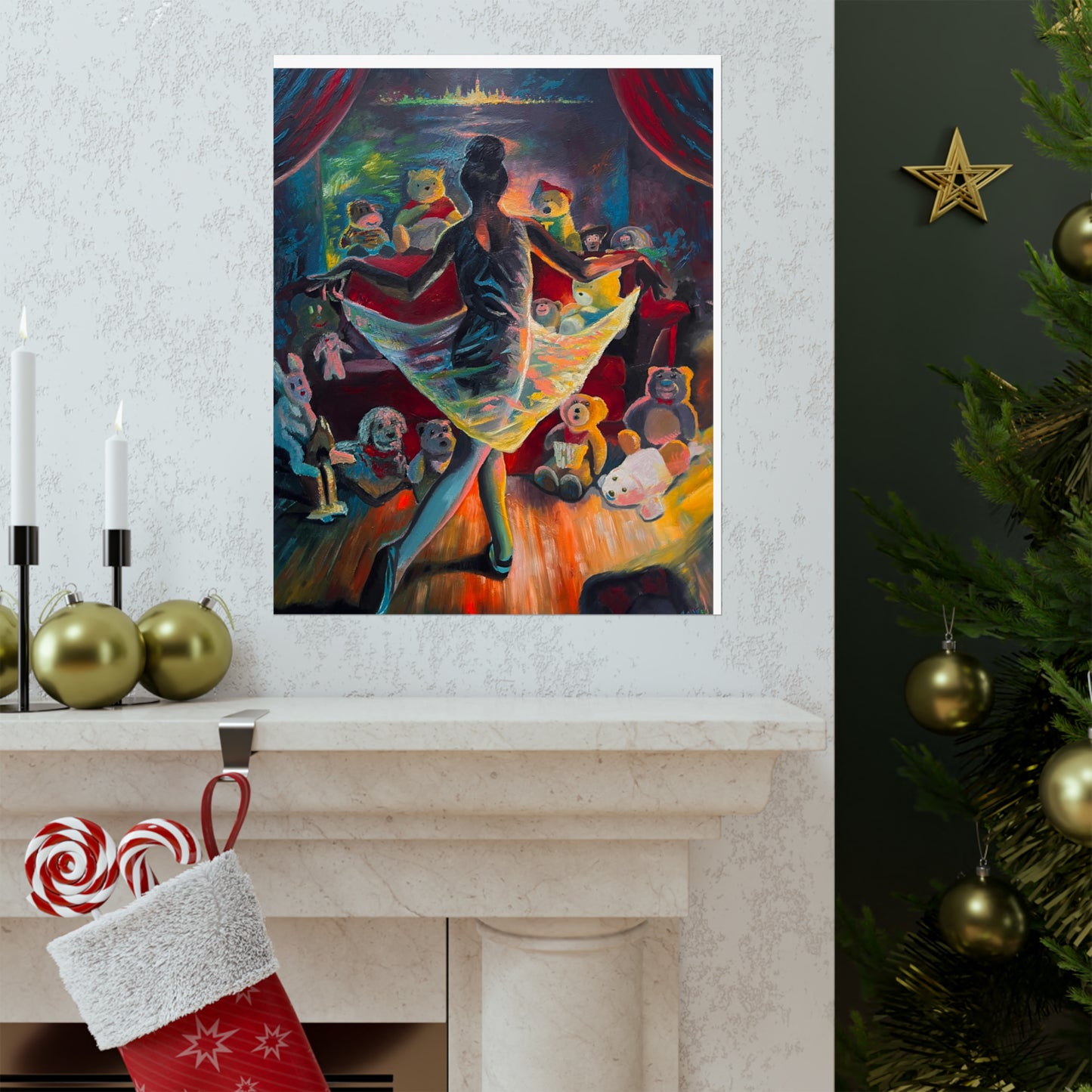 Ballerina Painting | Star of the Show | Matte Vertical Posters