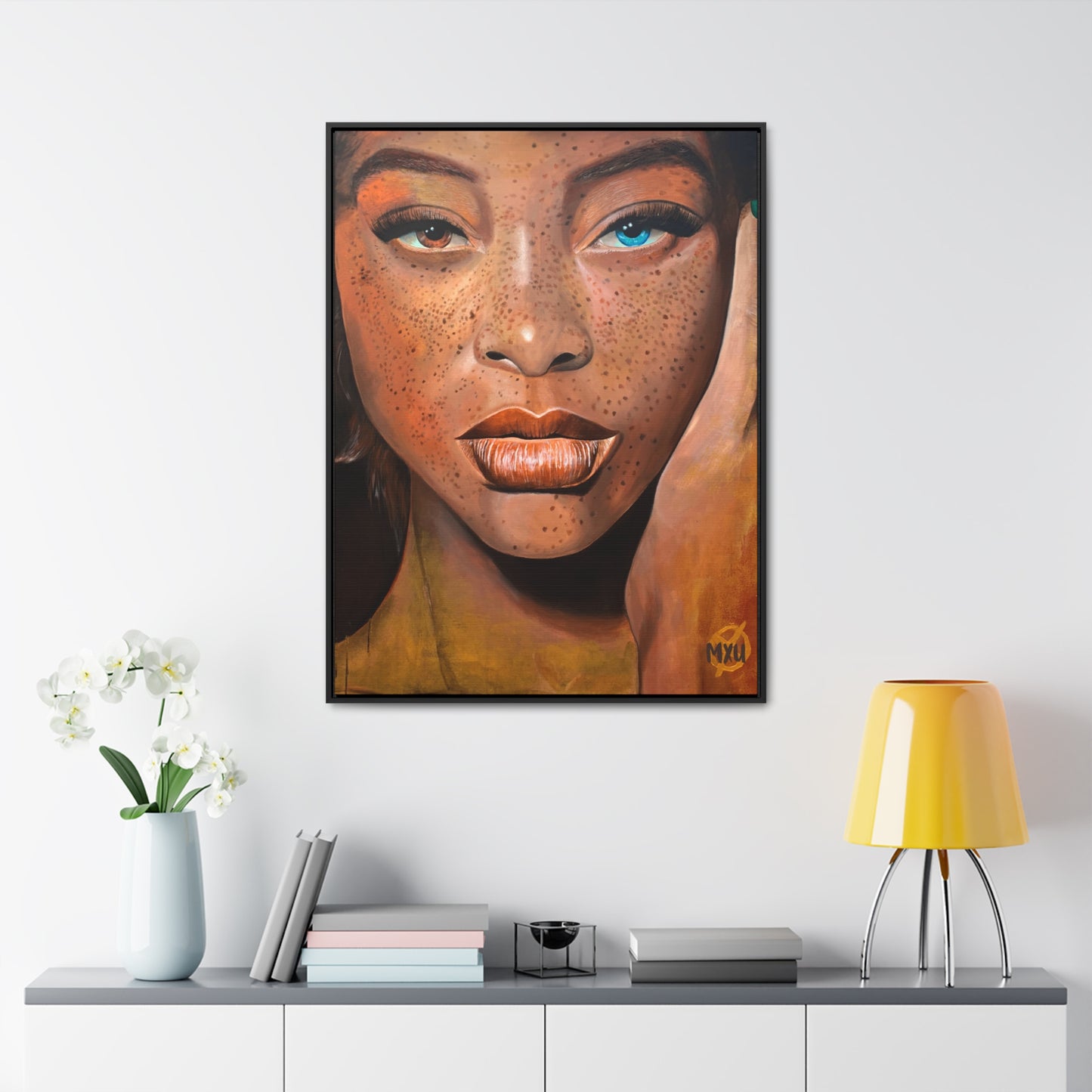 “Freckled Beauty” Gallery Canvas Wraps, Vertical Frame
