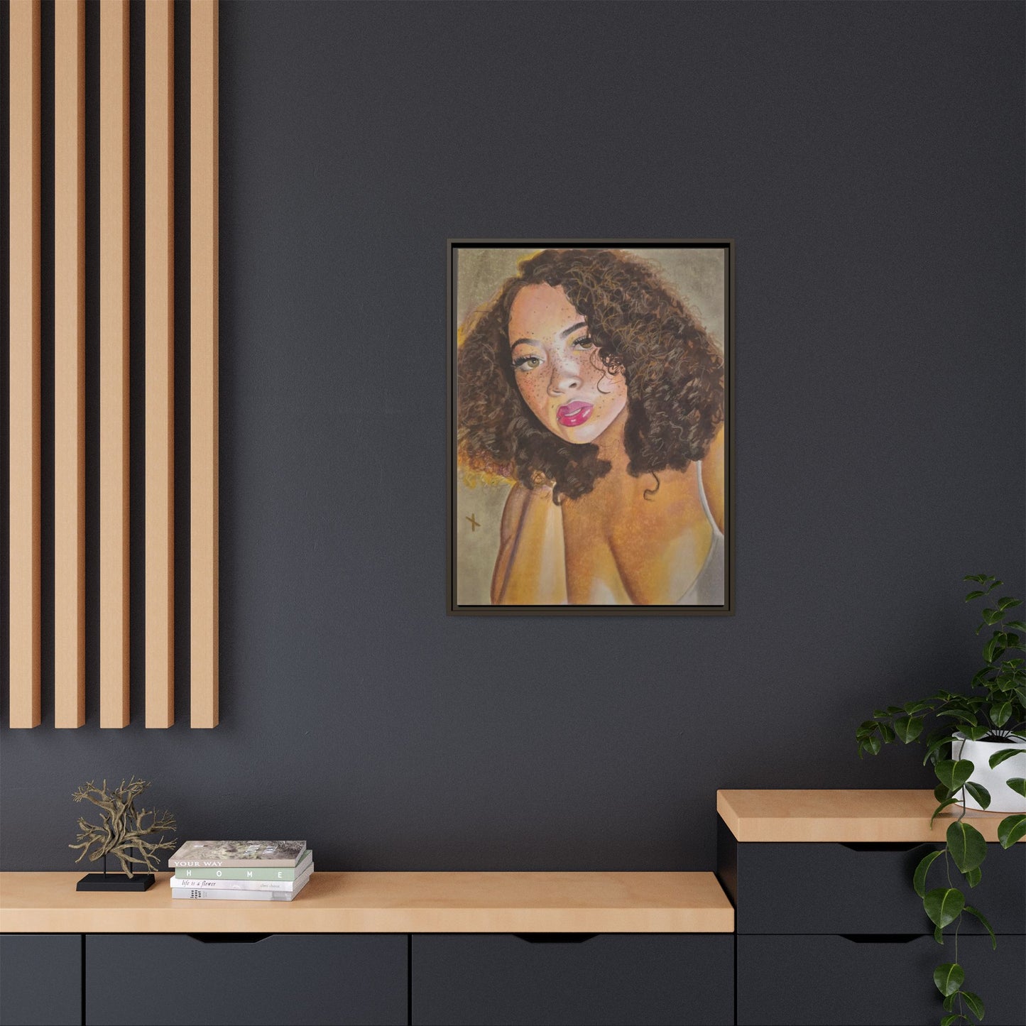 Matte Canvas, Framed (Multi-color)