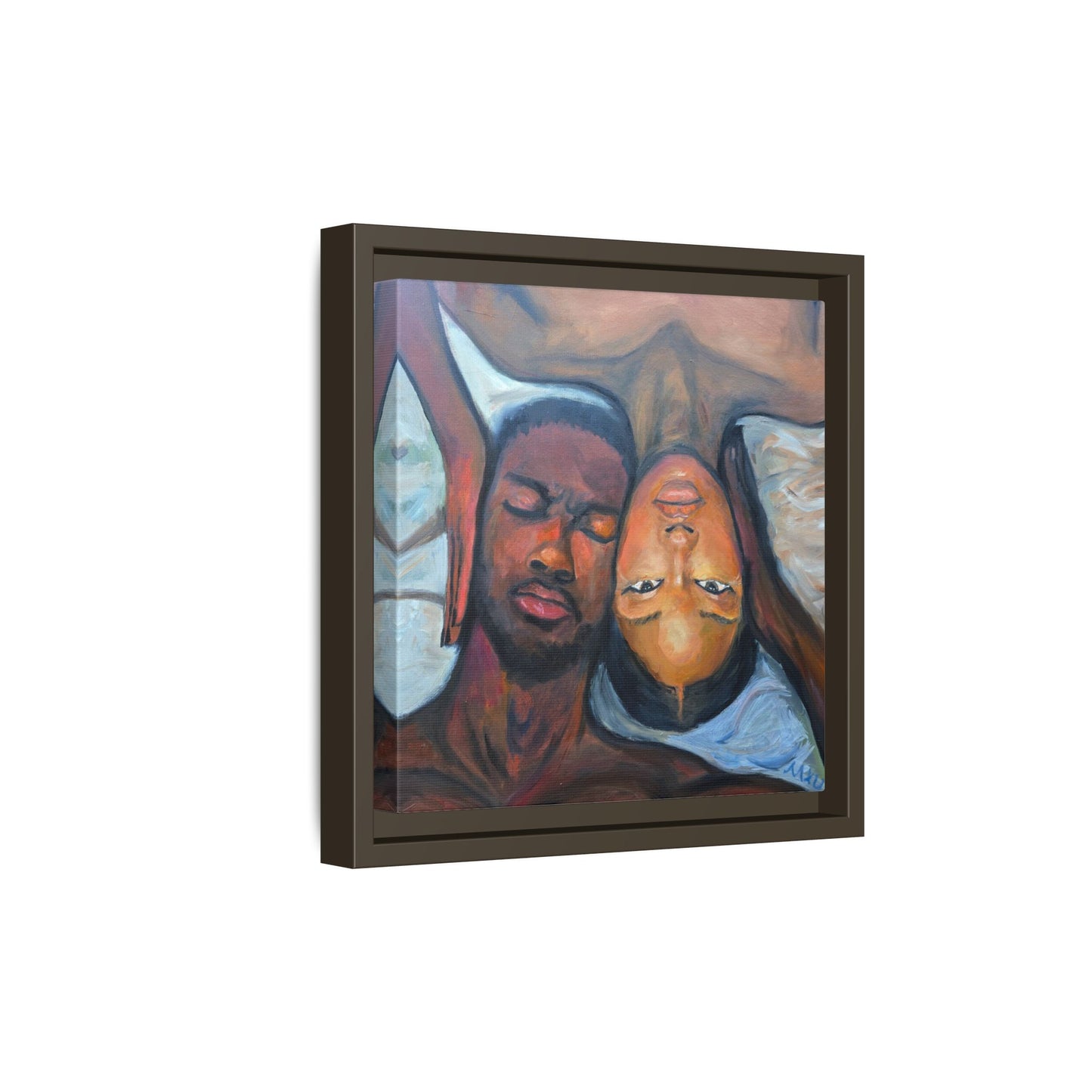 Framed Wall Art Print, Couples Art, Modern Home Decor, Romantic Artwork, Gift for Her, Bedroom Wall Decor
