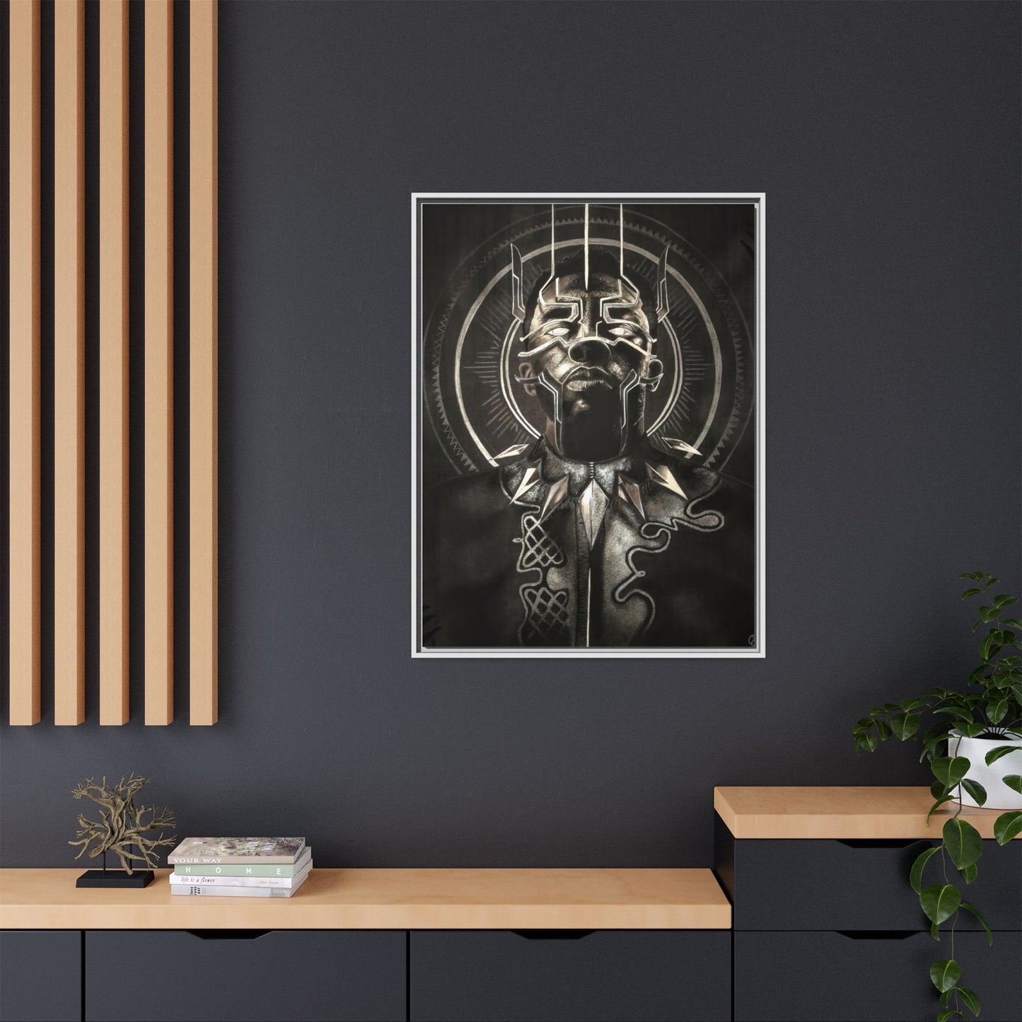 Matte Canvas, Framed (Multi-color)