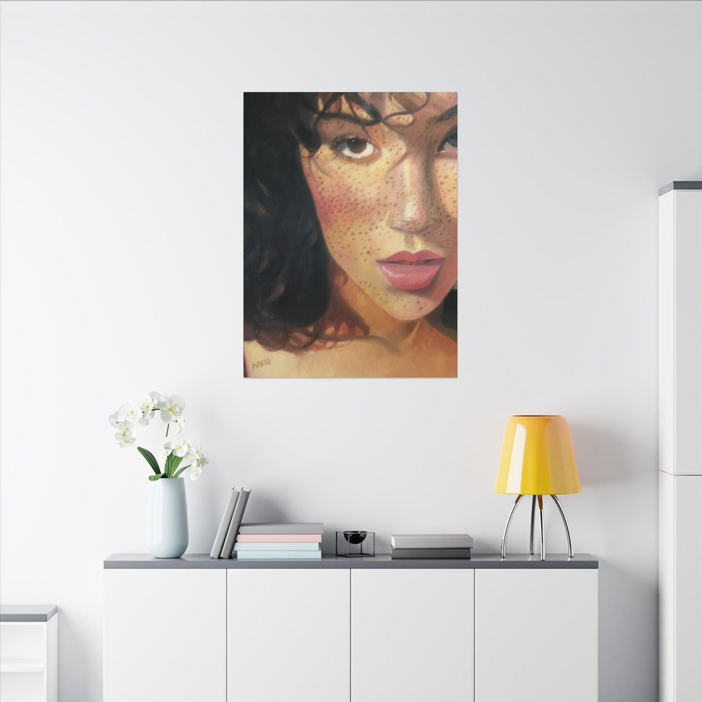 Canvas Wall Art - Beautiful Portrait, Home Décor, Gift for Her, Modern Artwork, Feminine Art