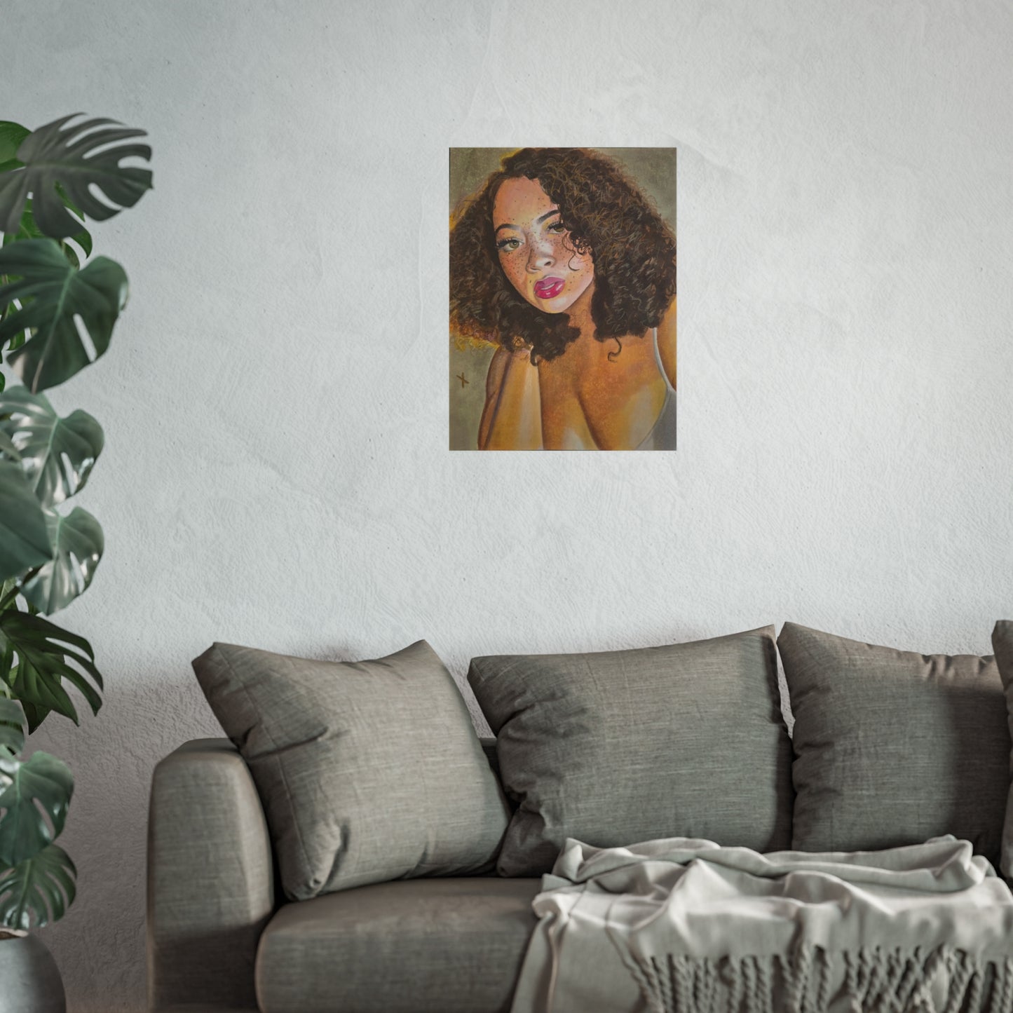 Freckle face on Fine Art Poster - Vibrant Wall Decor for Stylish Spaces