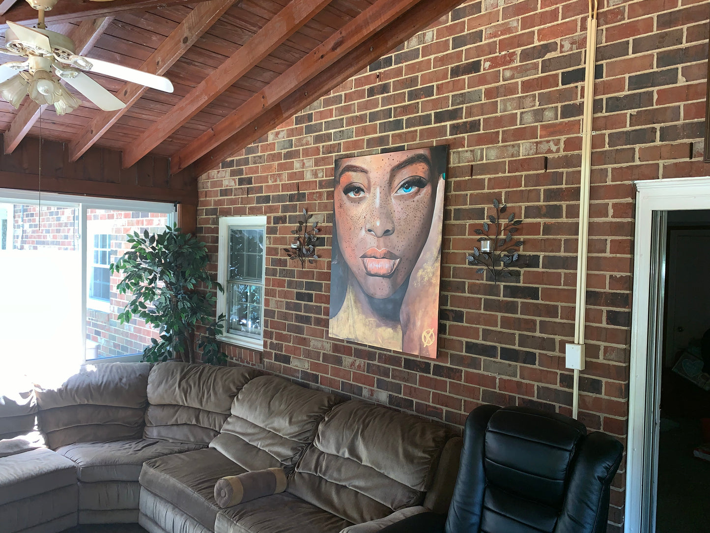 “Freckled Beauty” Gallery Canvas Wraps, Vertical Frame