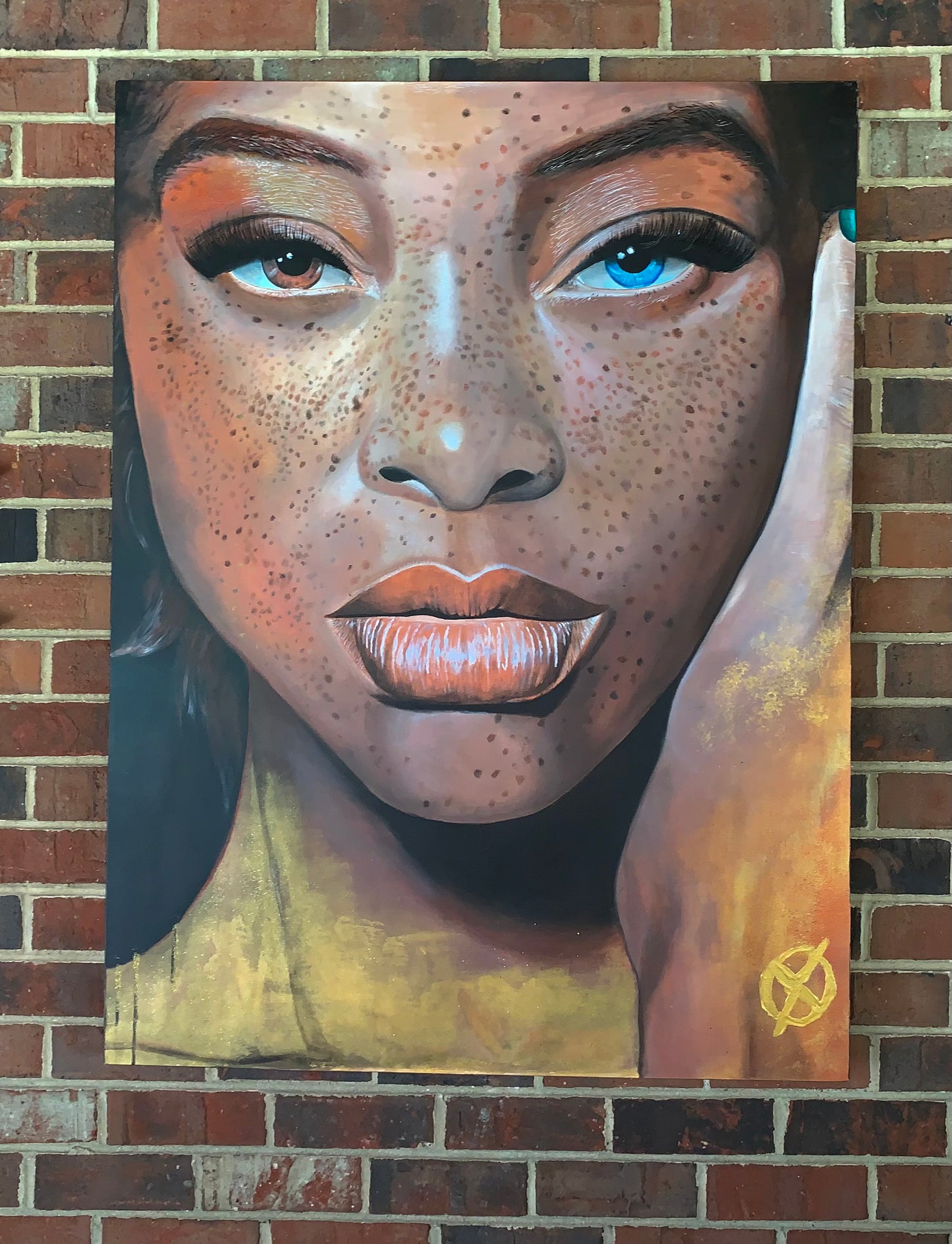 “Freckled Beauty” Gallery Canvas Wraps, Vertical Frame