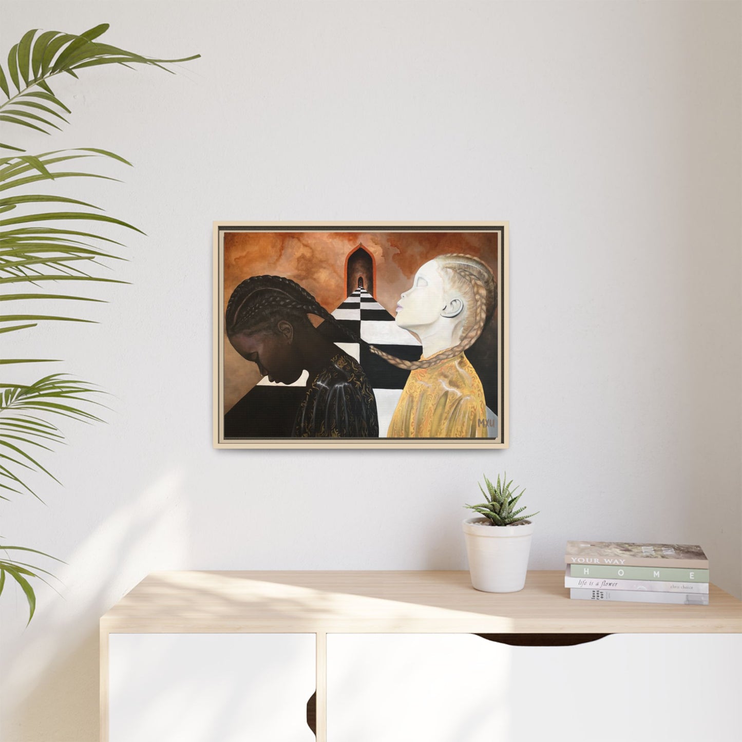 Matte Canvas, Framed (Multi-color)