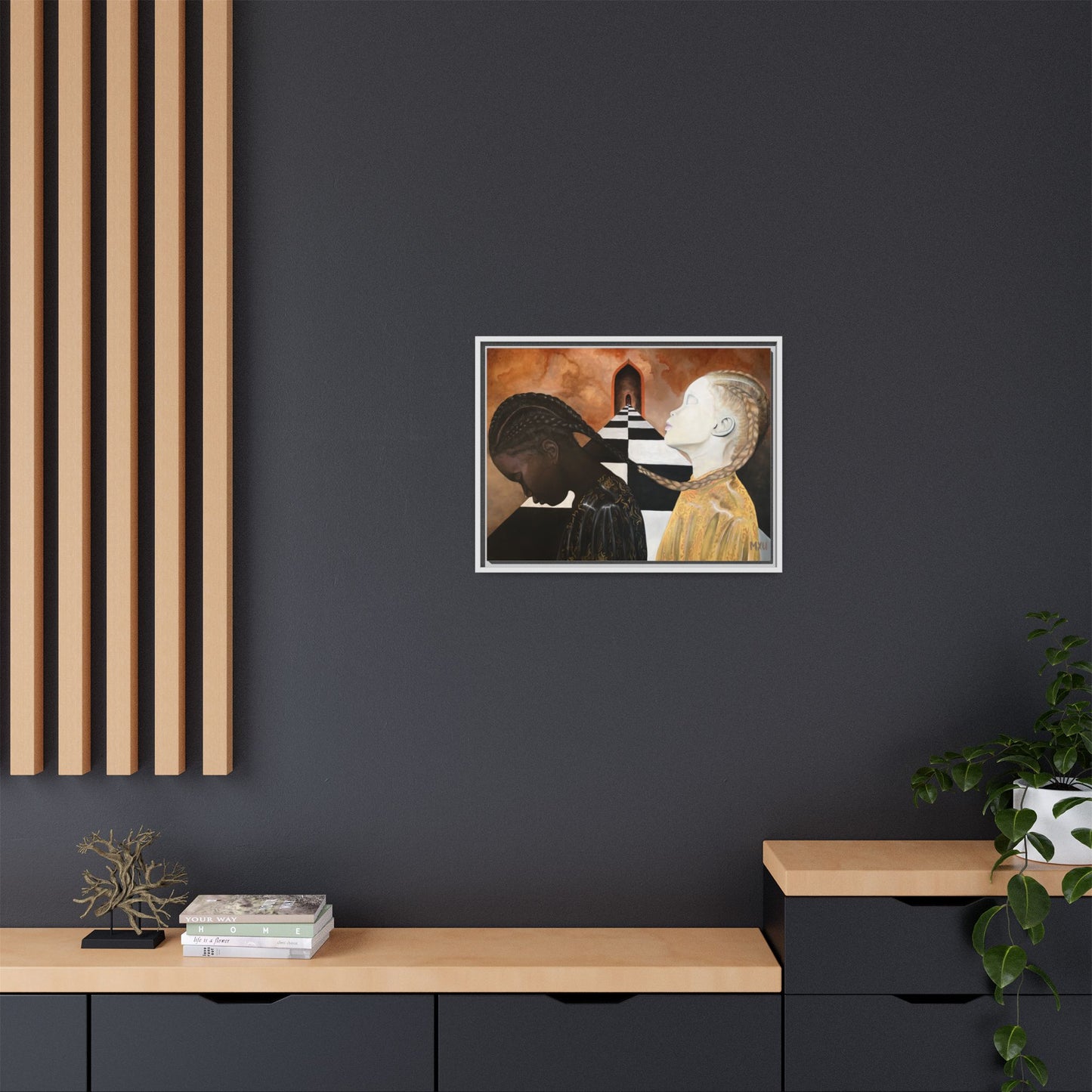 Matte Canvas, Framed (Multi-color)