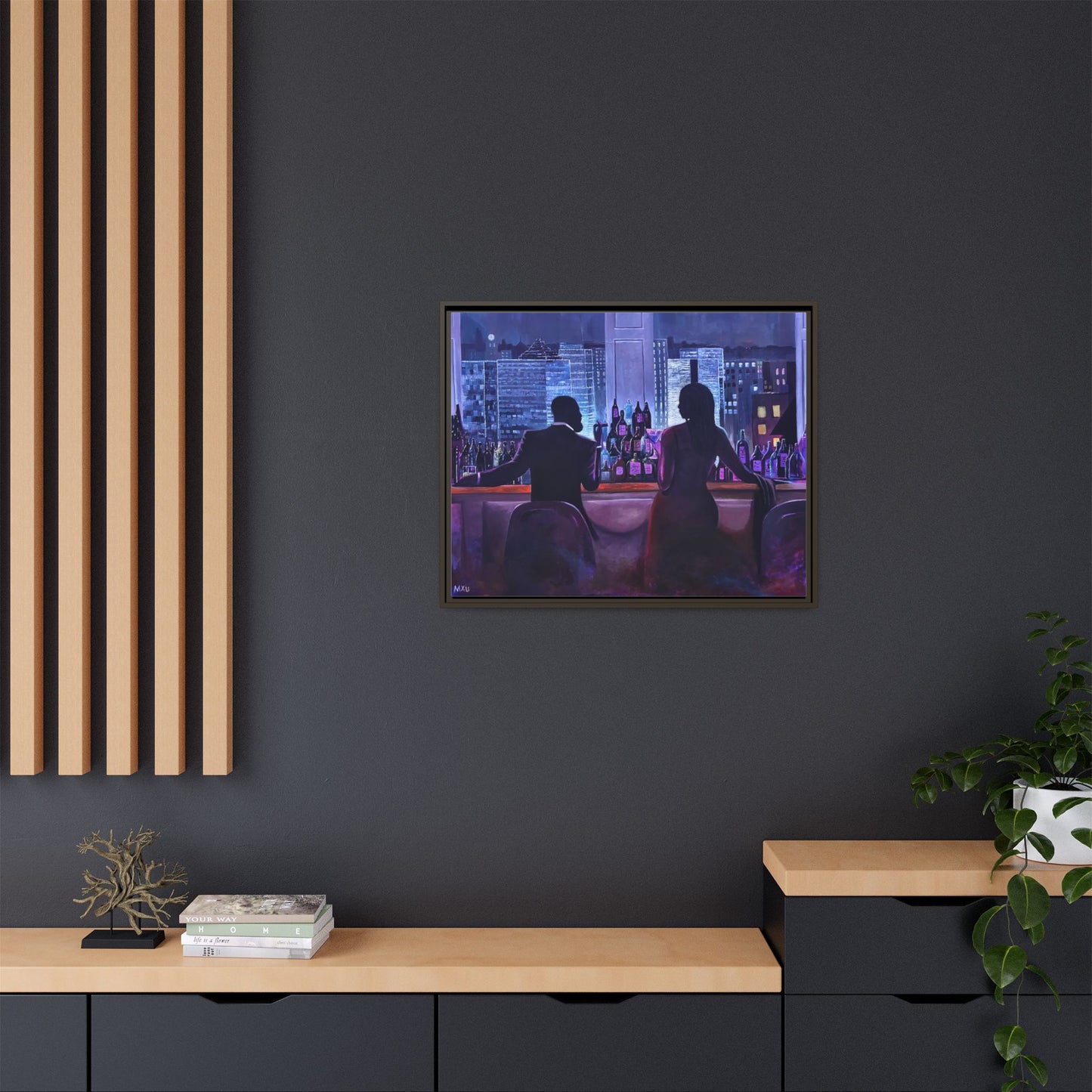 Matte Canvas, Framed (Multi-color)