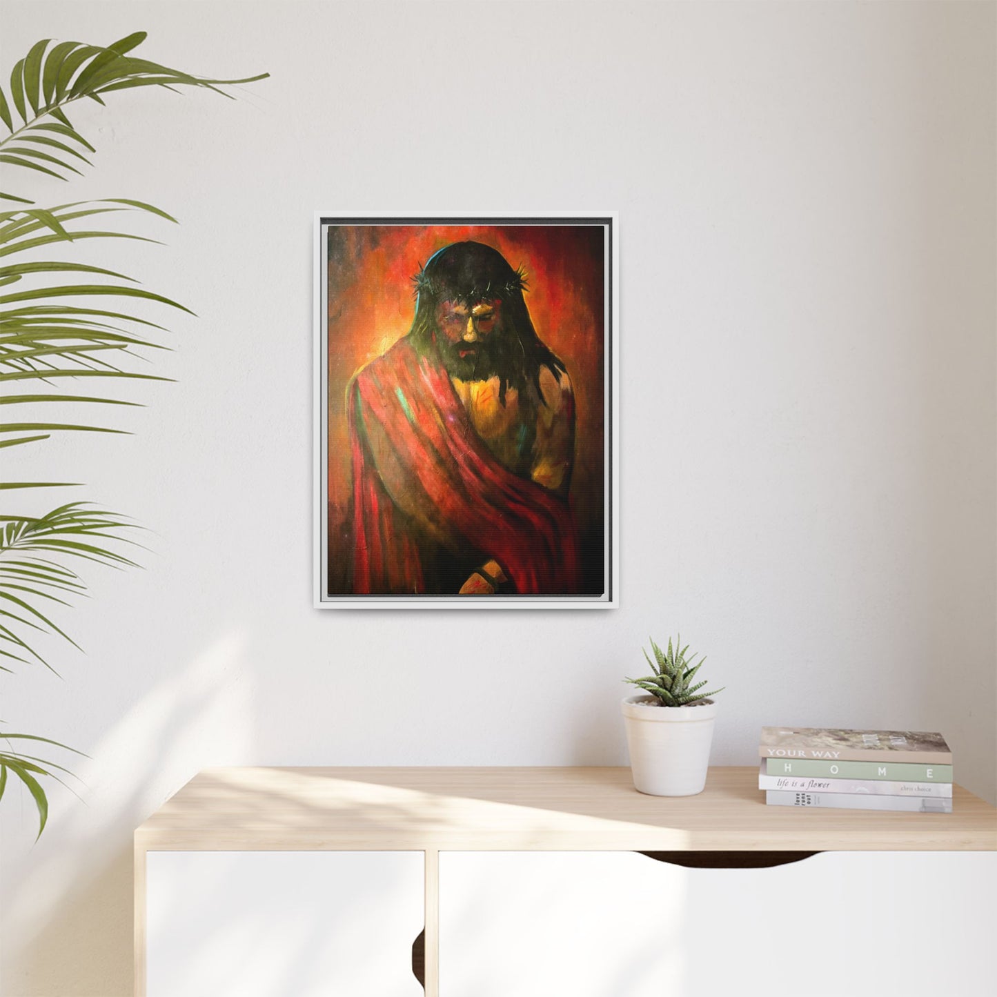 “KING of kings” Matte Canvas, Framed (Multi-color)