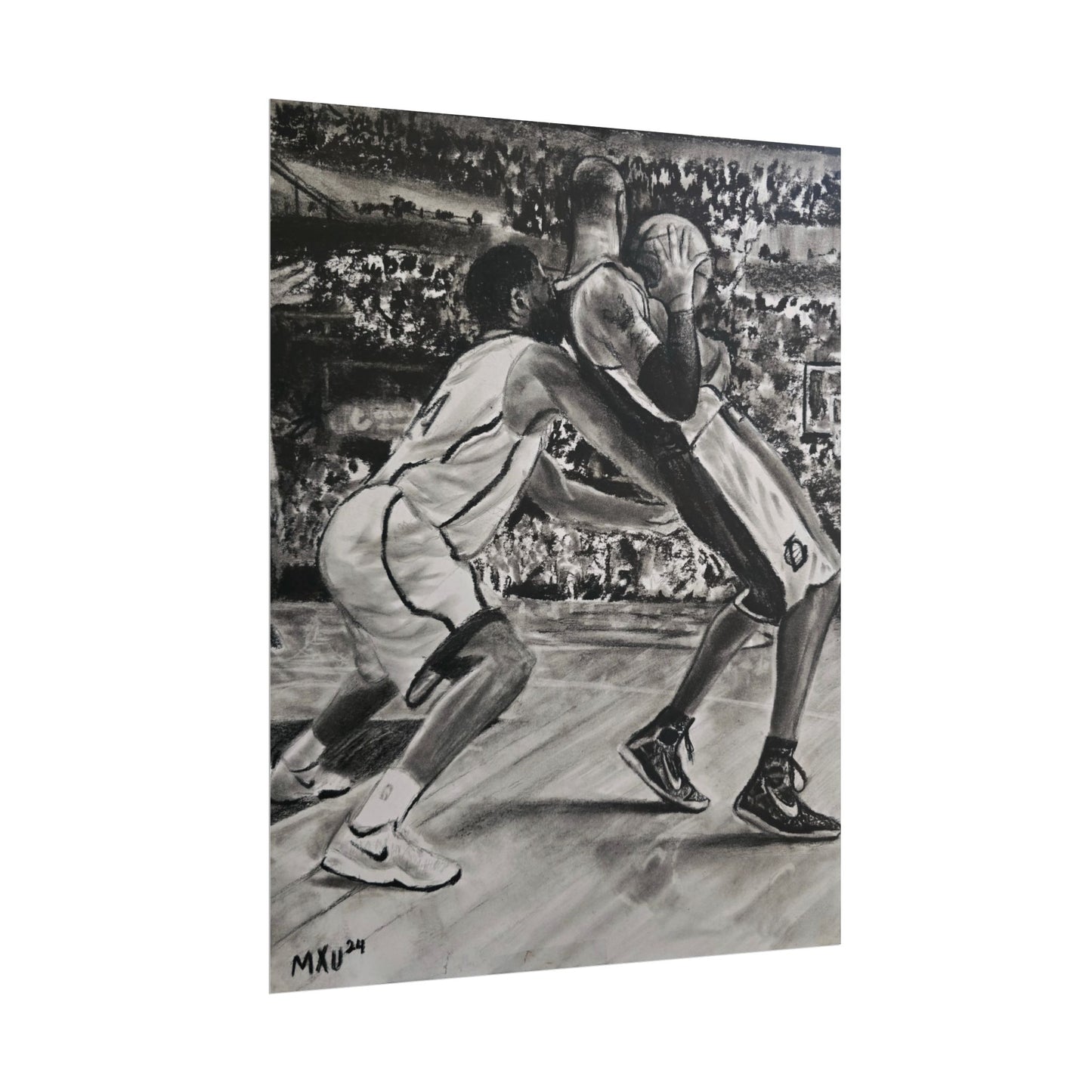 Basketball Art Prints, Rolled Posters for Sports Lovers, Wall Decor, Gifts for Athletes, Home Gym Decoration