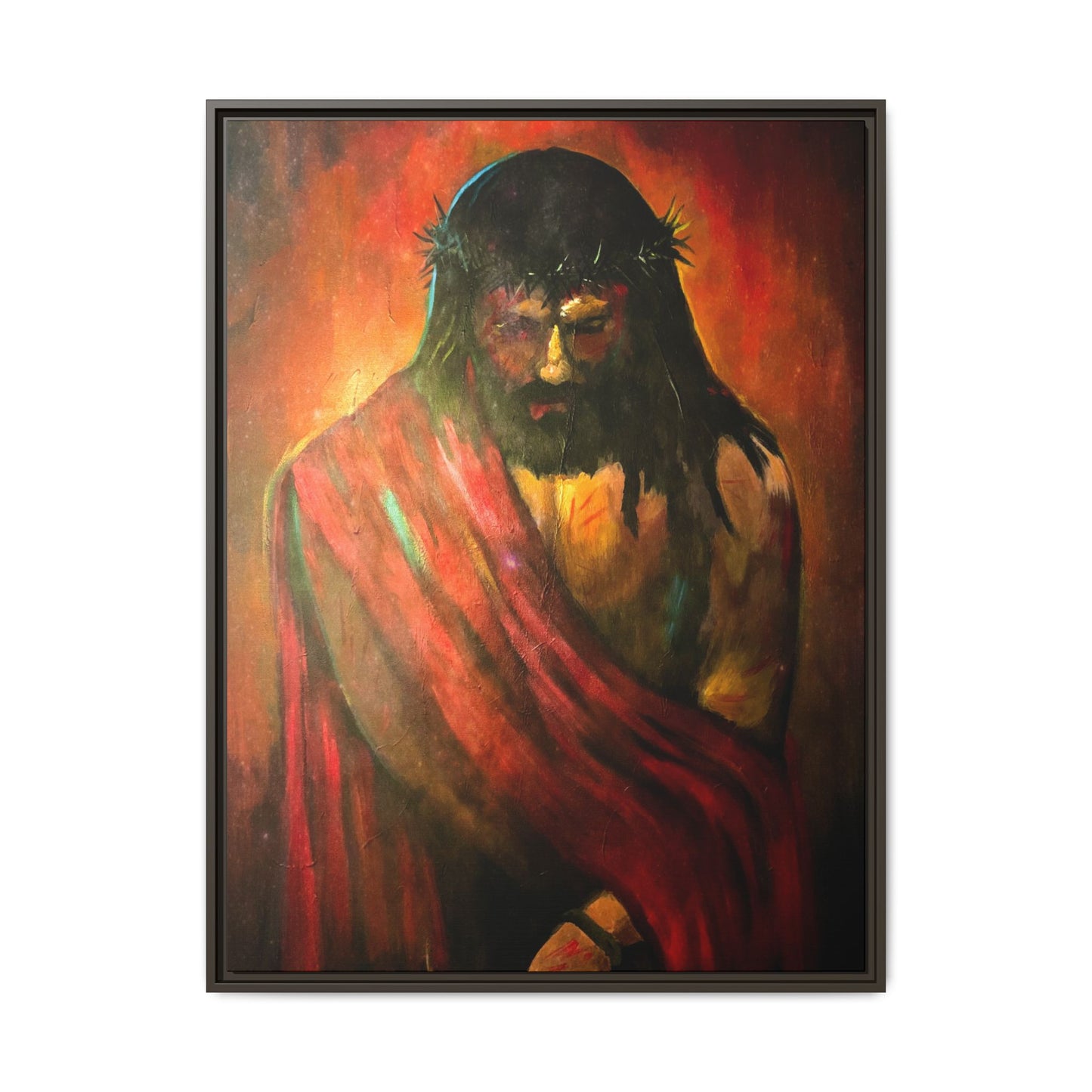 “KING of kings” Matte Canvas, Framed (Multi-color)