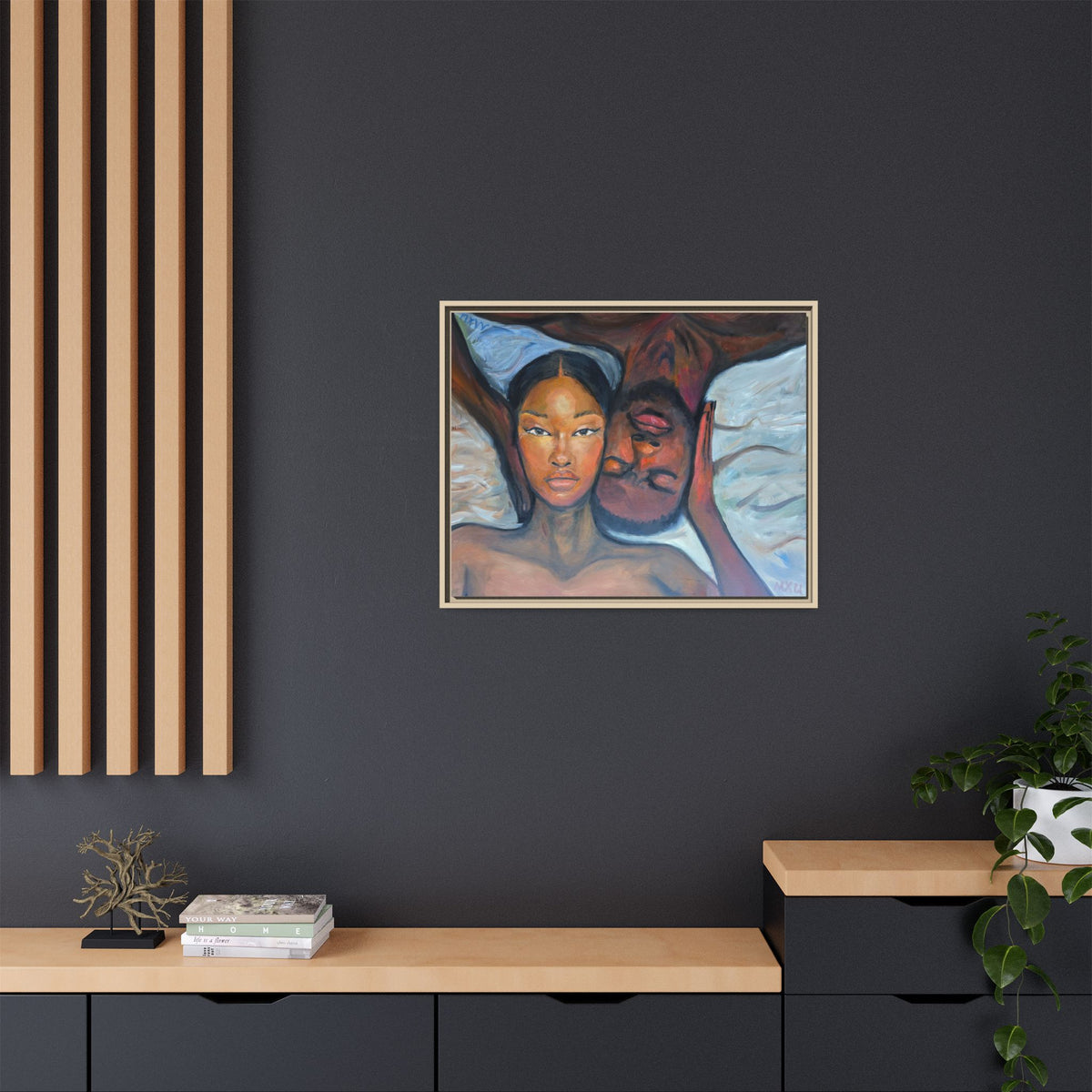 Matte Canvas, Framed (Multi-color)