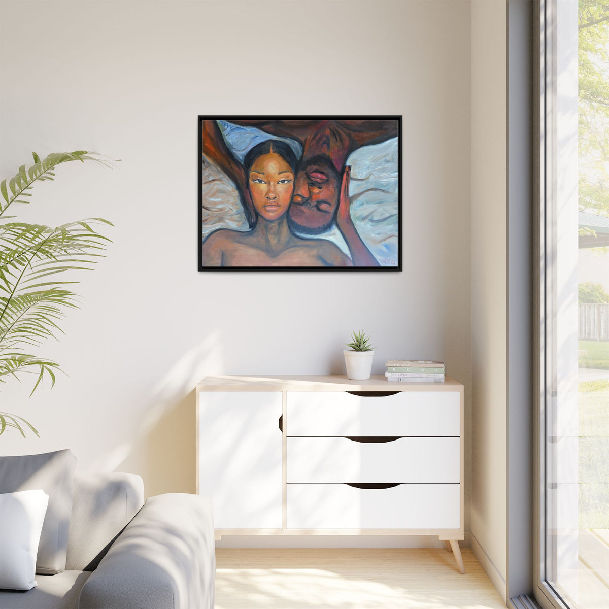 Matte Canvas, Framed (Multi-color)