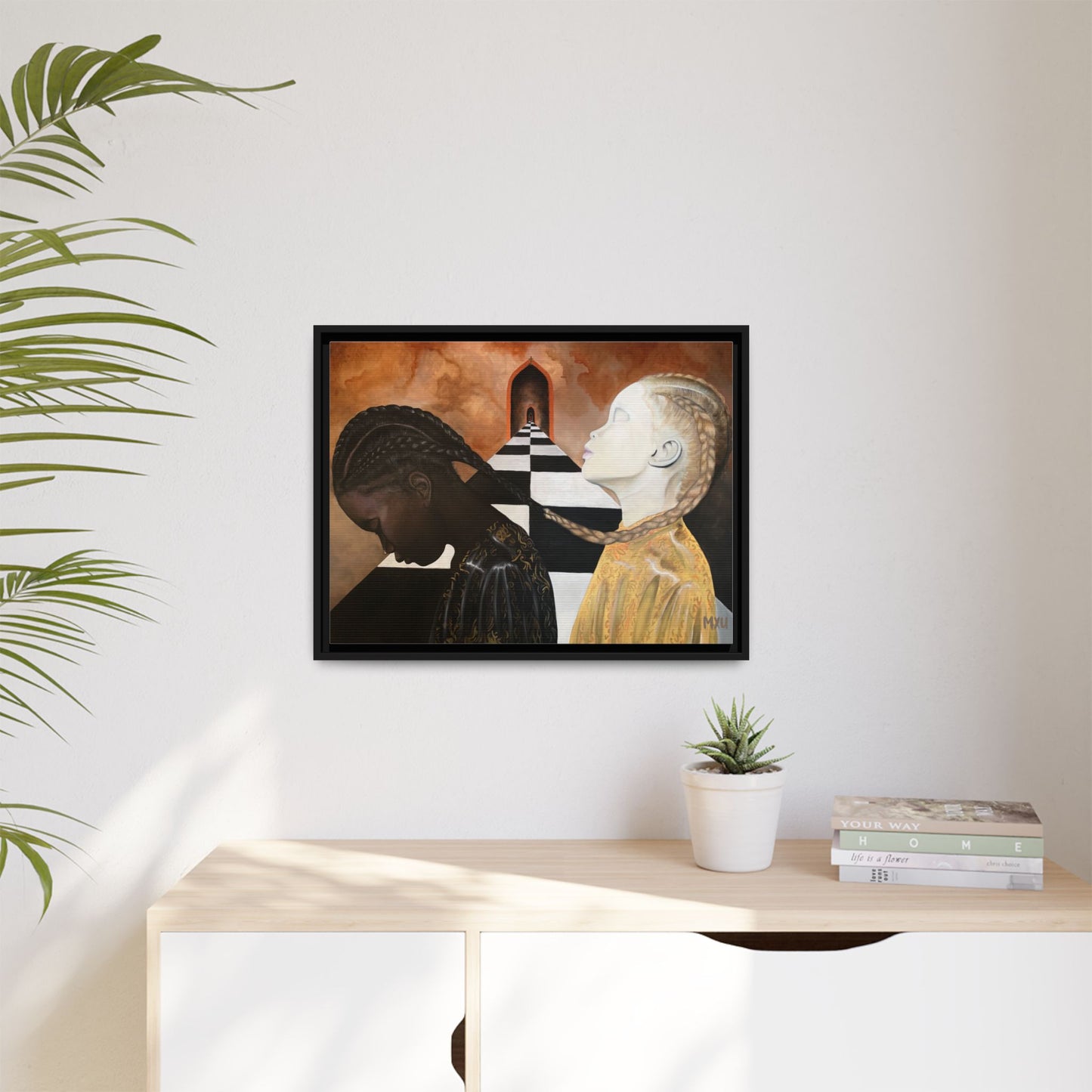 Matte Canvas, Framed (Multi-color)
