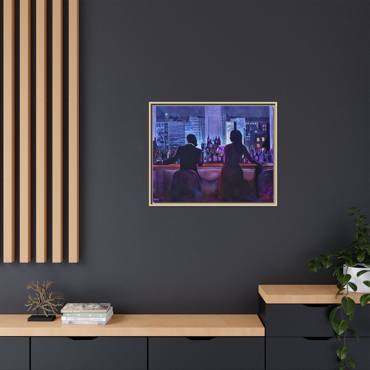 Matte Canvas, Framed (Multi-color)
