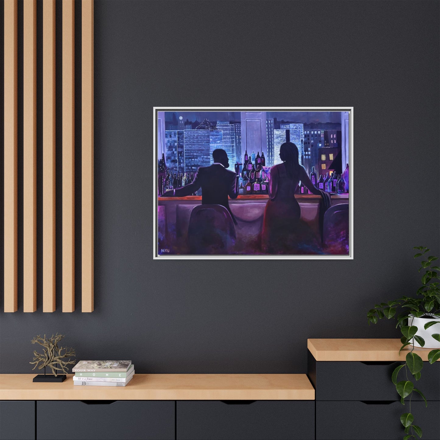 Matte Canvas, Framed (Multi-color)