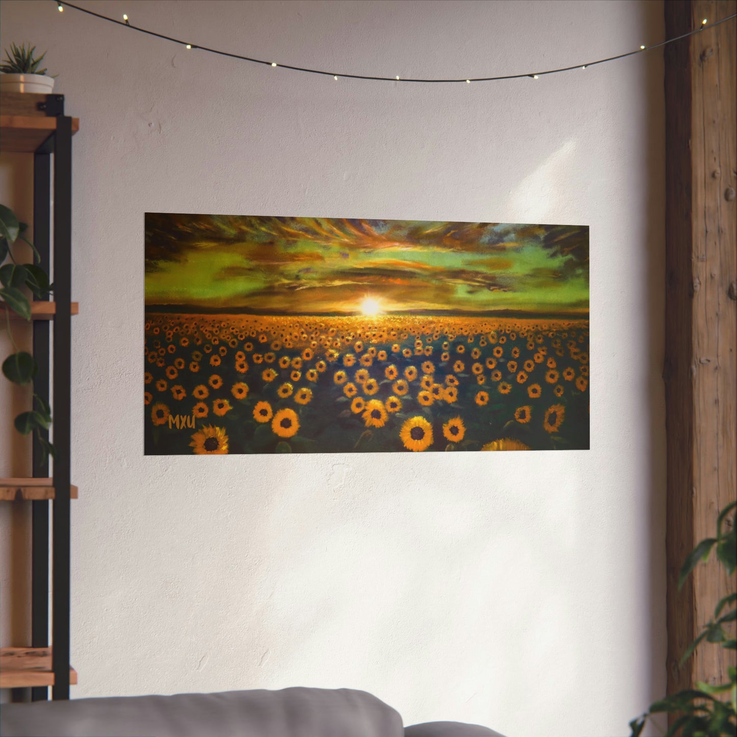 Sunflower Painting Matte Horizontal Posters