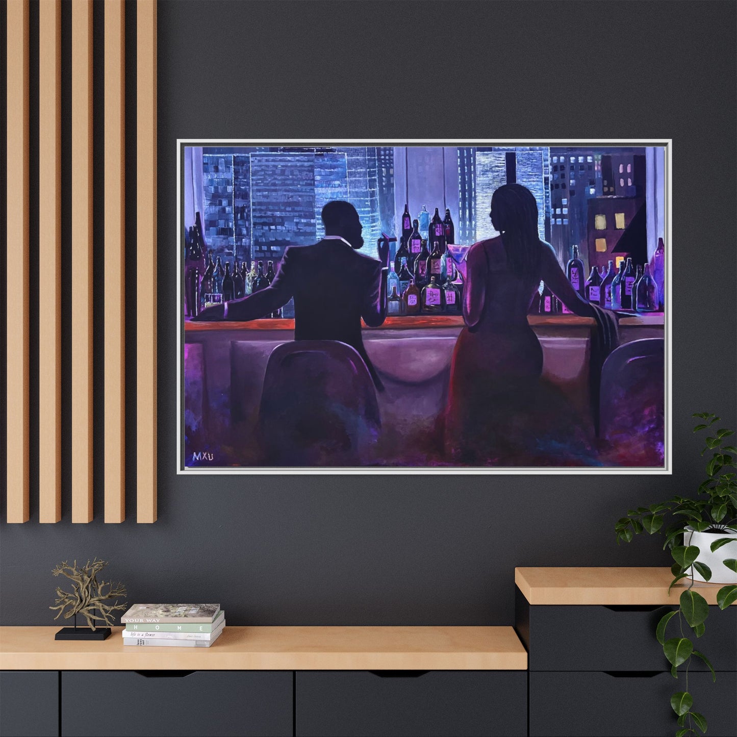 Matte Canvas, Framed (Multi-color)