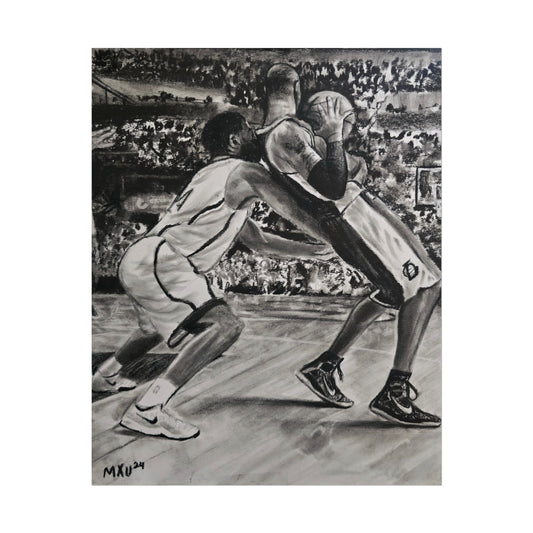 Basketball Art Prints, Rolled Posters for Sports Lovers, Wall Decor, Gifts for Athletes, Home Gym Decoration