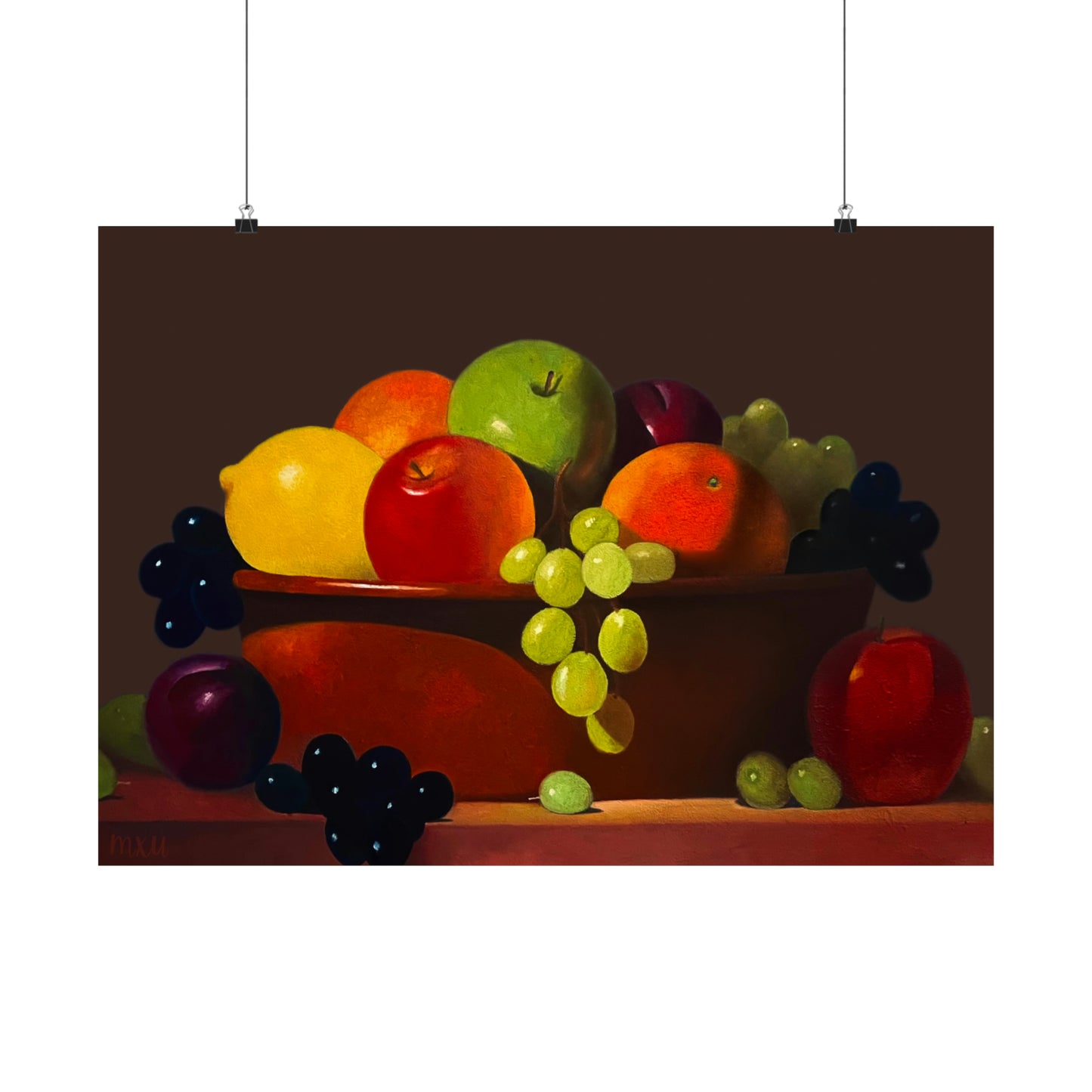 Fruit Basket Painting Matte Horizontal Posters