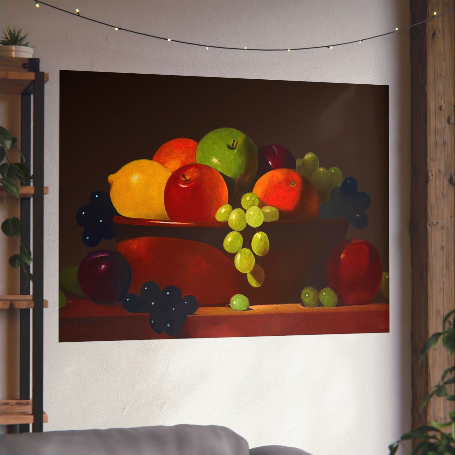 Fruit Basket Painting Matte Horizontal Posters