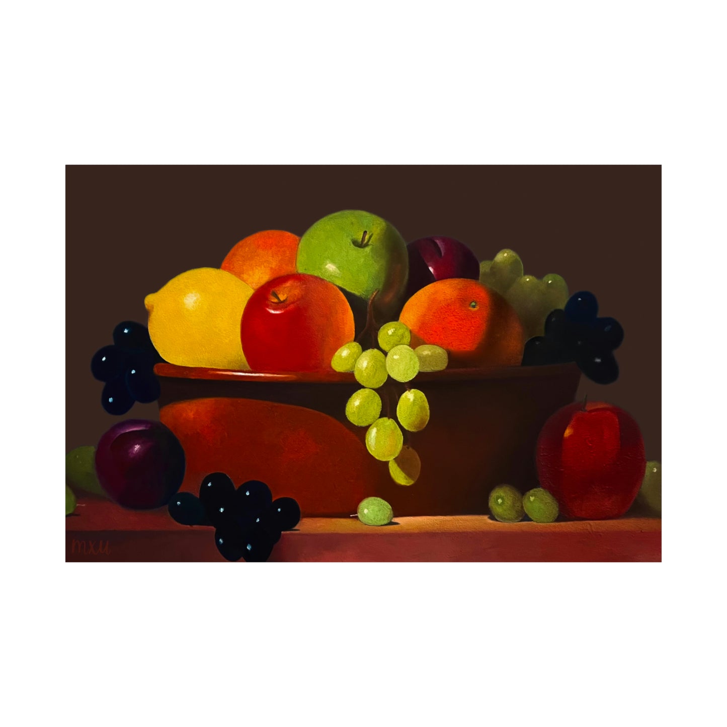 Fruit Basket Painting Matte Horizontal Posters