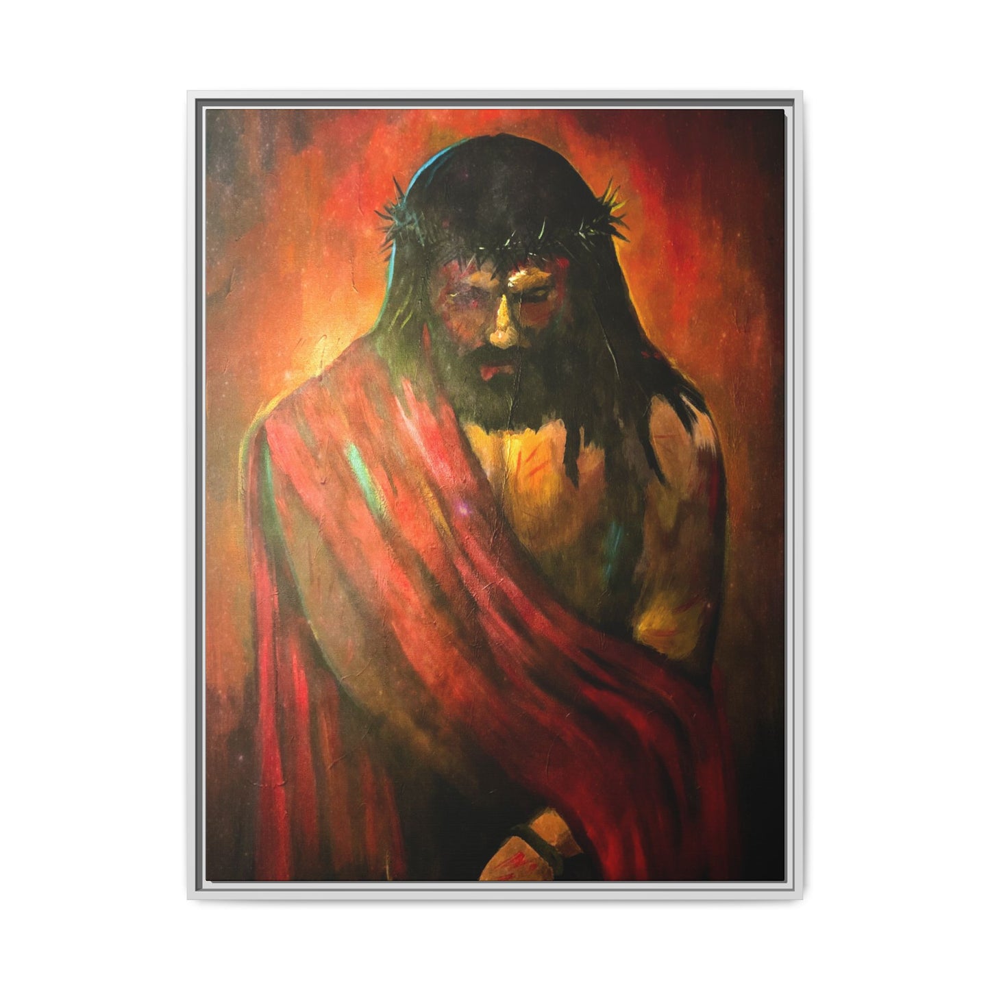 “KING of kings” Matte Canvas, Framed (Multi-color)