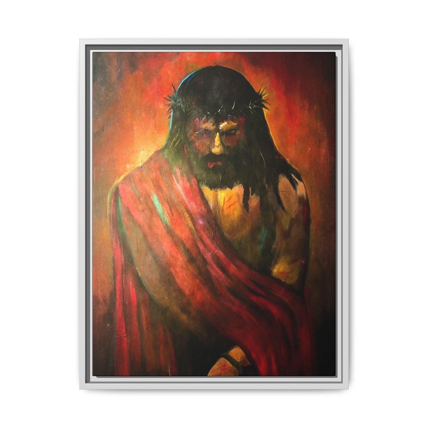 “KING of kings” Matte Canvas, Framed (Multi-color)