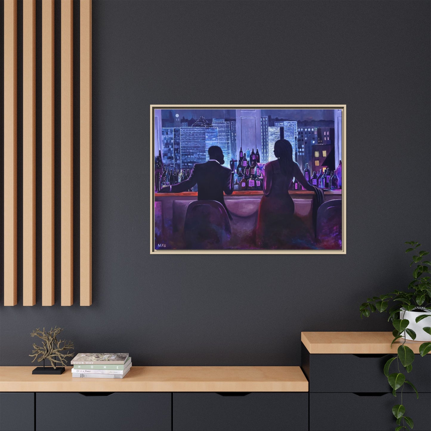 Matte Canvas, Framed (Multi-color)