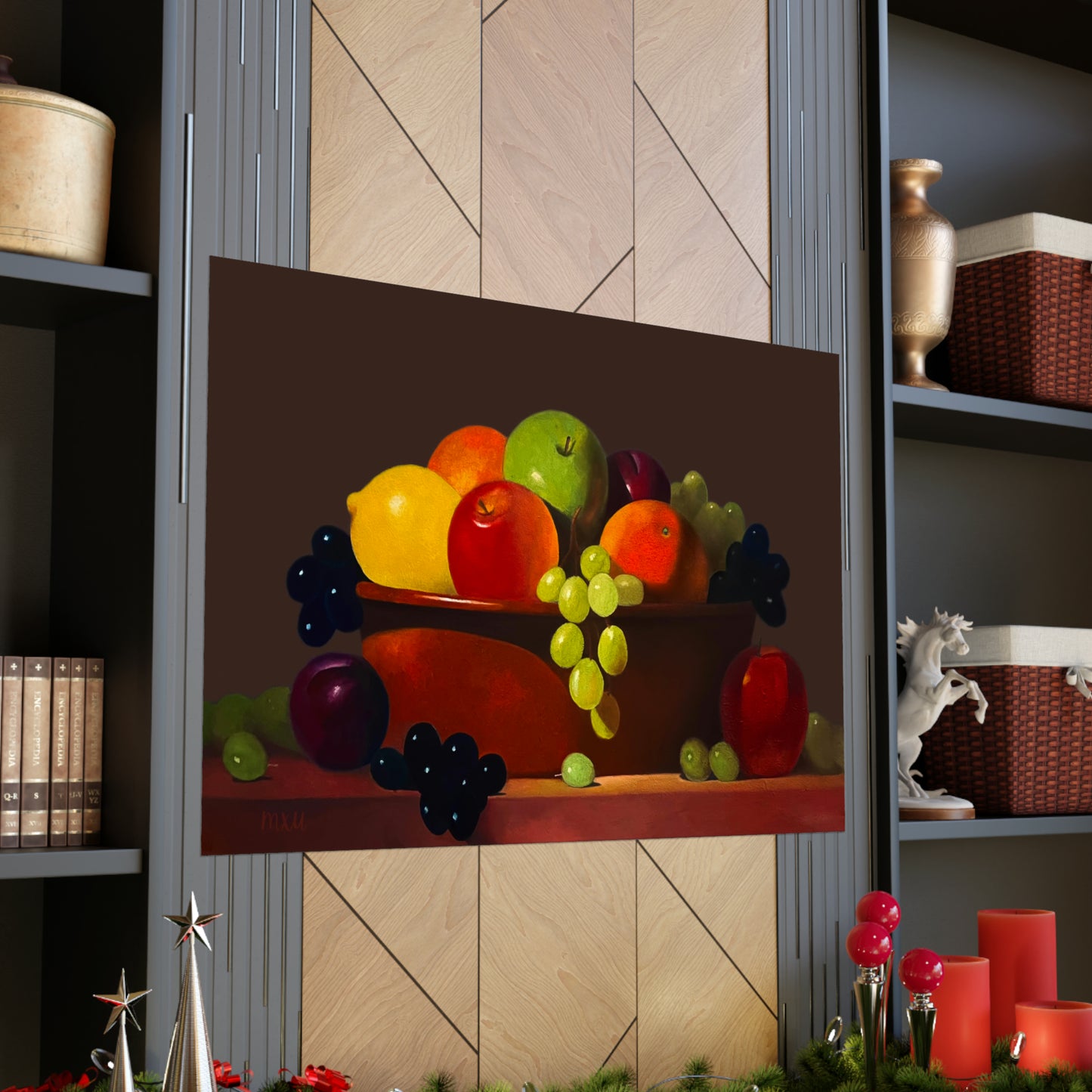 Fruit Basket Painting Matte Horizontal Posters