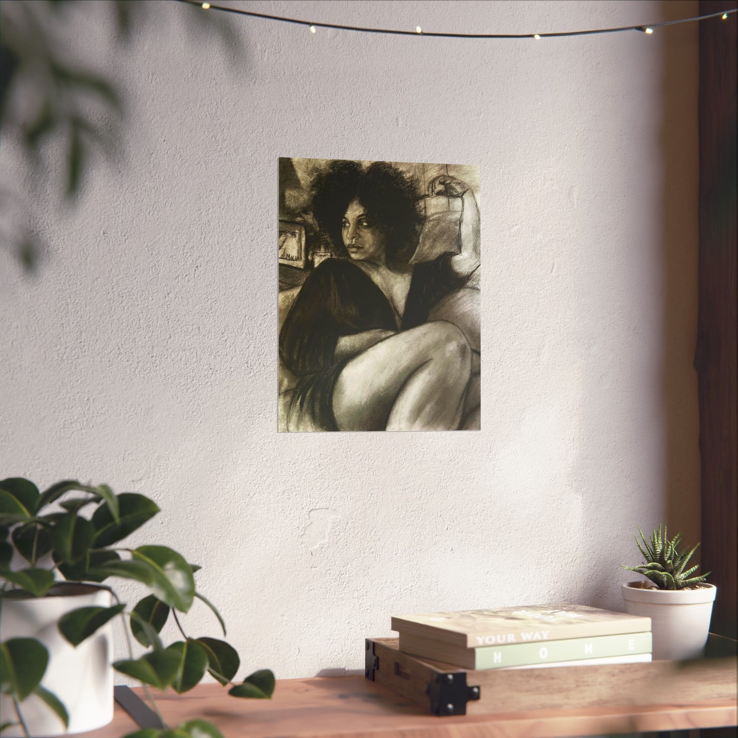 Original Artwork Elegant Figurative Fine Art Poster - Sensual Wall Decor