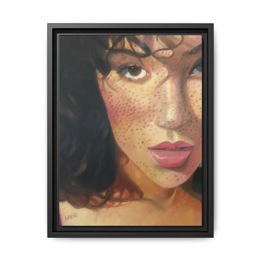 Framed Art Print | Colorful Matte Canvas Portrait | Modern Home Decor, Unique Gift for Art Lovers, Wall Decoration, Aesthetic Room
