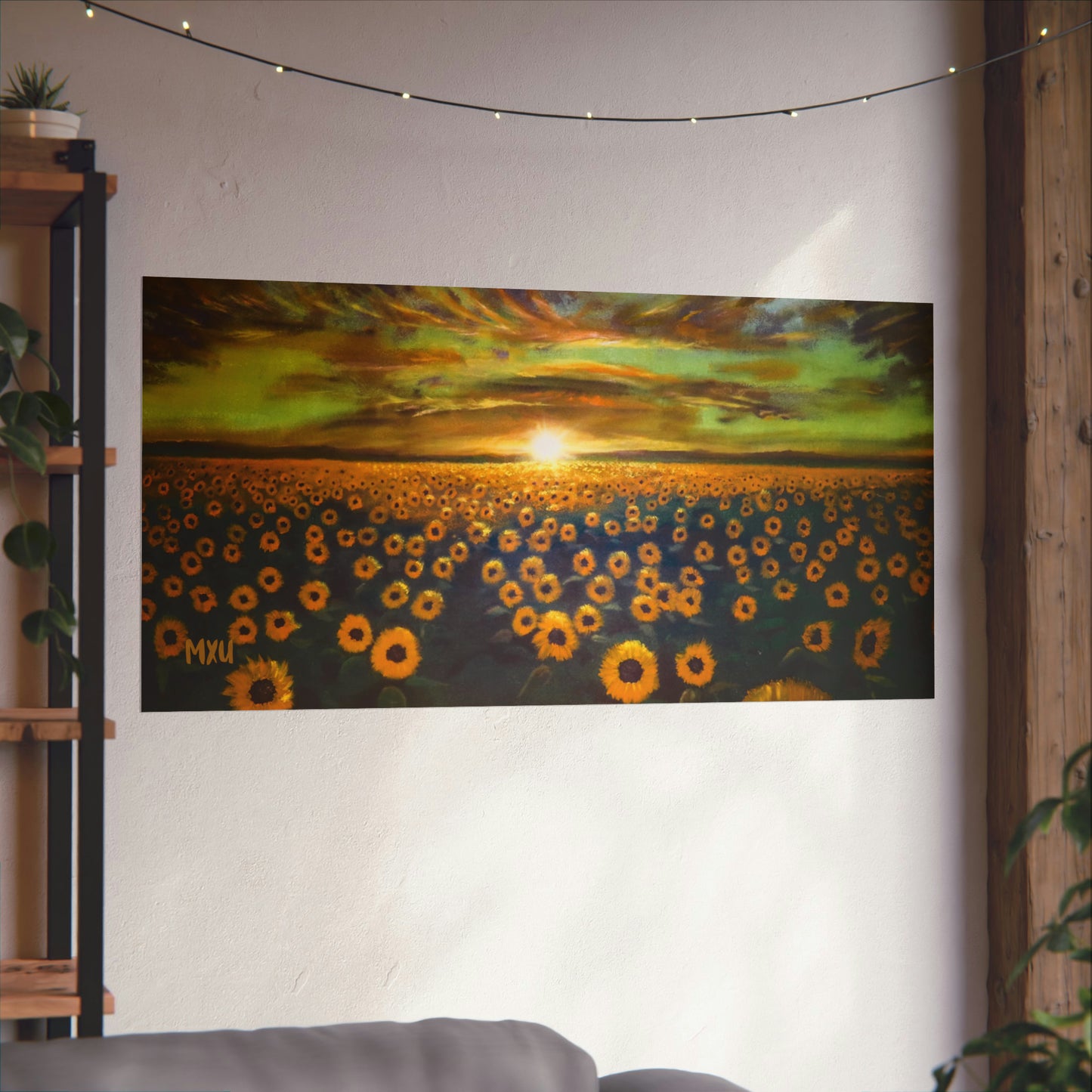 Sunflower Painting Matte Horizontal Posters